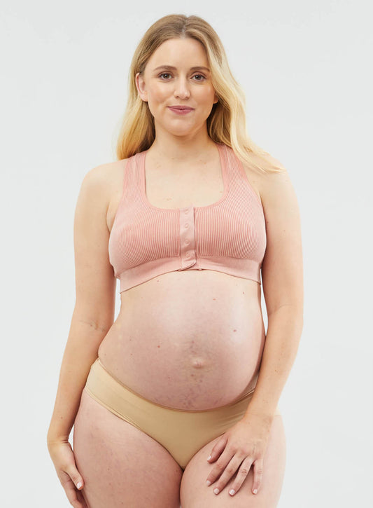 Cake Maternity: Biscotti Skin To Skin Front Opening Nursing Bra Rose