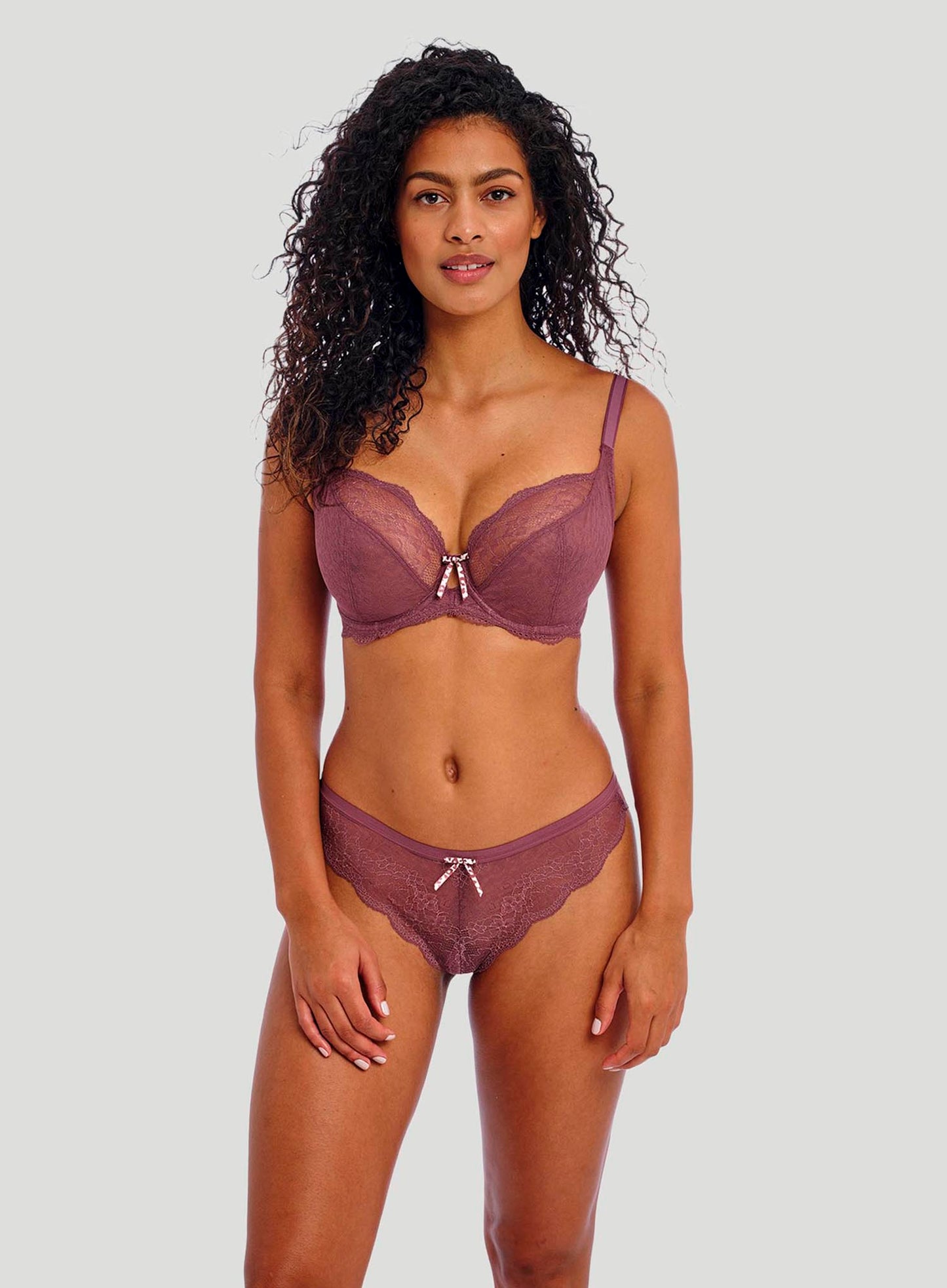 Freya: Freya Fancies Underwired Plunge Bra Iced Mocha