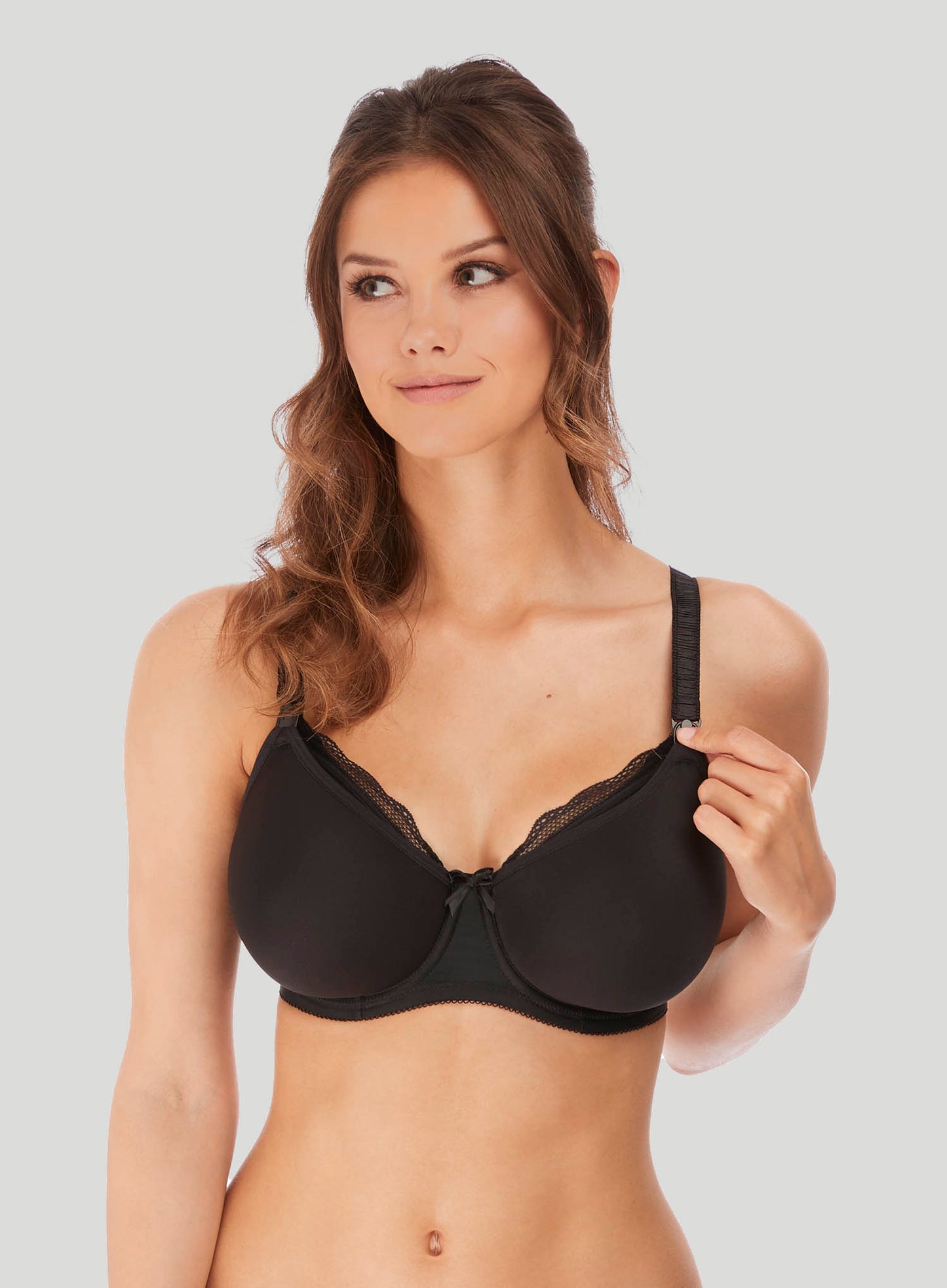 Freya: Pure Underwired Moulded Nursing Bra Black