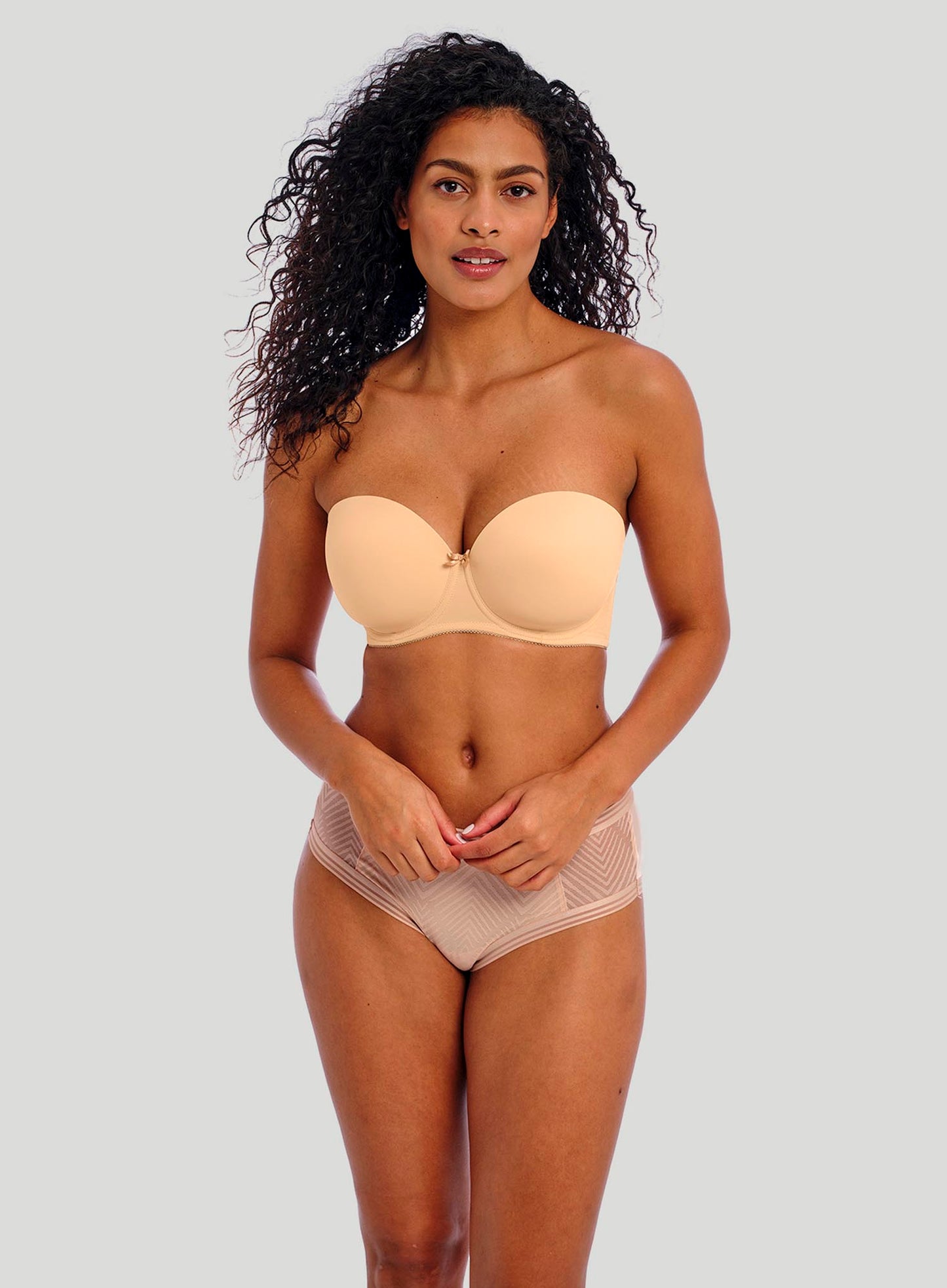 Freya: Deco Moulded Strapless Nude