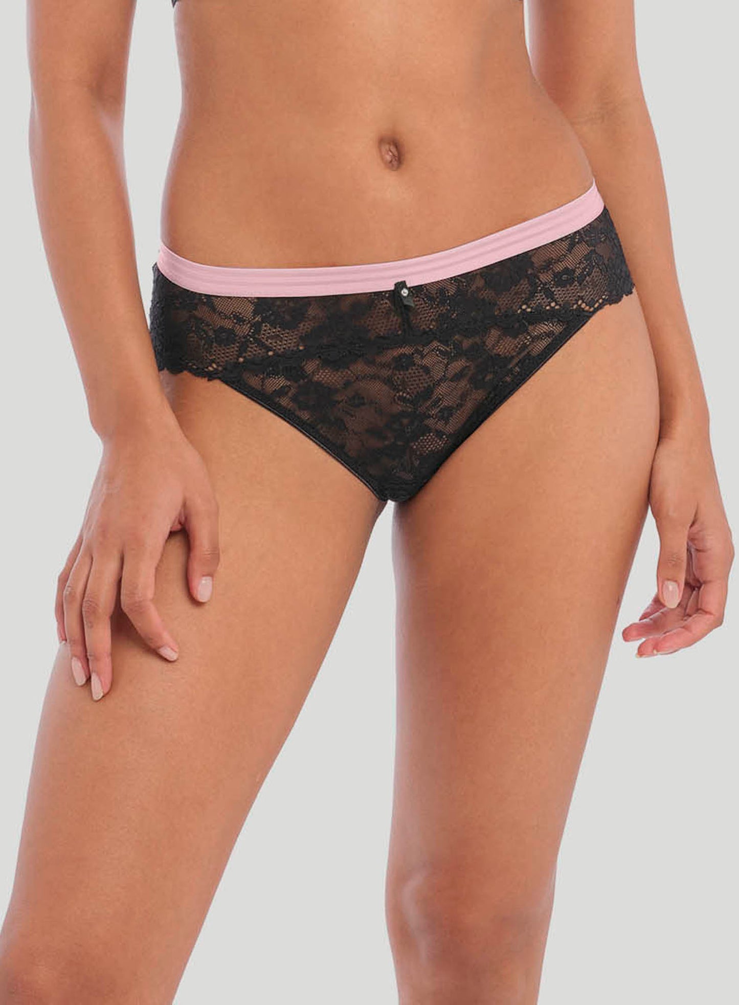 Freya: Offbeat Lace Brief Black