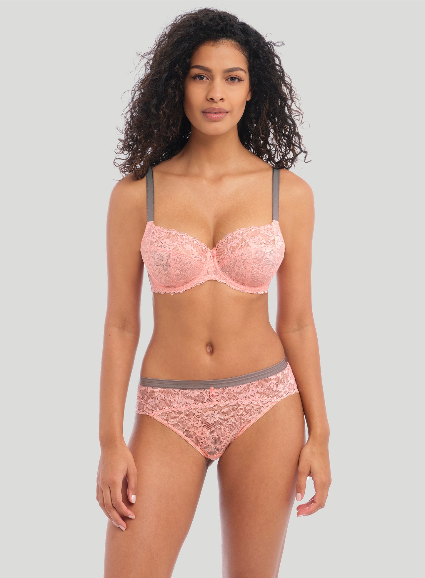 Freya: Offbeat Lace Brief Rosehip