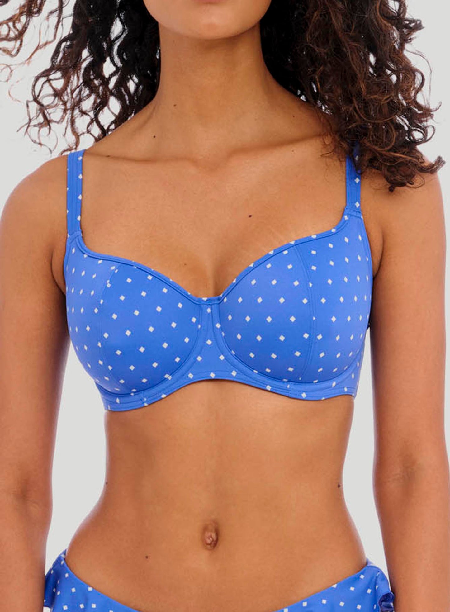 Freya Swimwear: Jewel Cove Sweetheart Underwire Bikini Top Azure