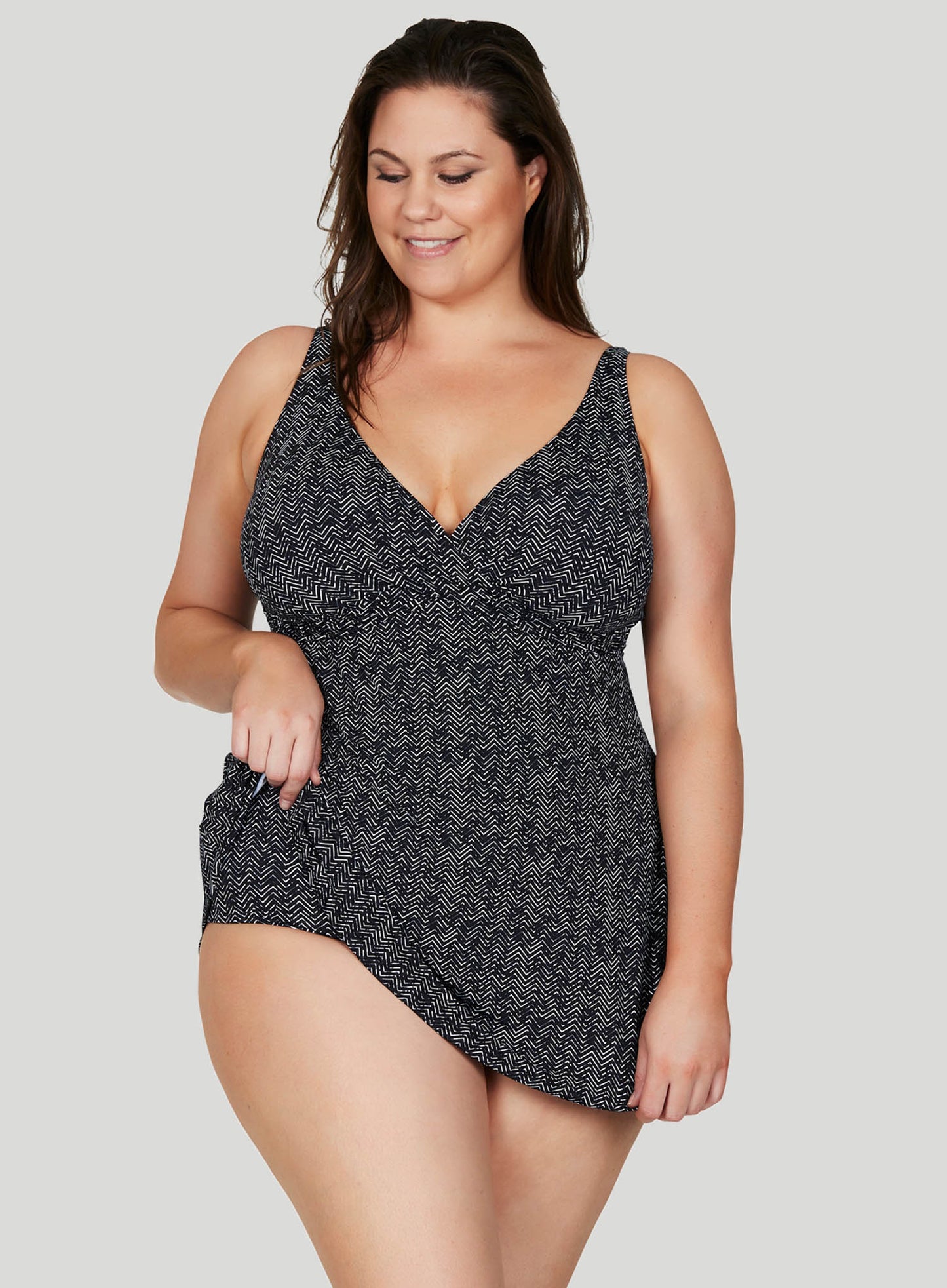 Artesands: Zig Zag Delacroix Swimdress Black