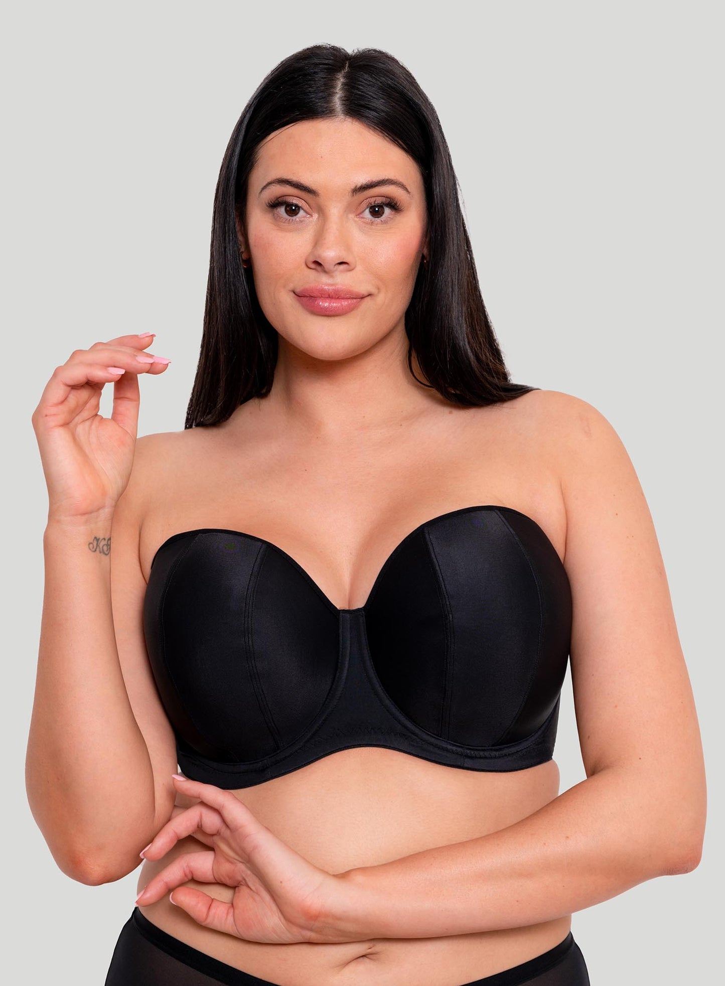 Curvy Kate: Luxe Strapless Bra Jet Black