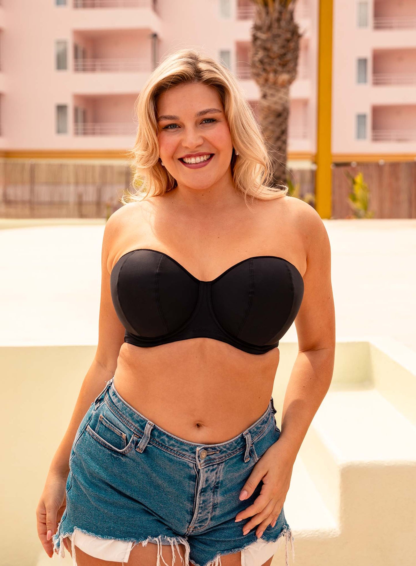 Curvy Kate: Luxe Strapless Bra Jet Black