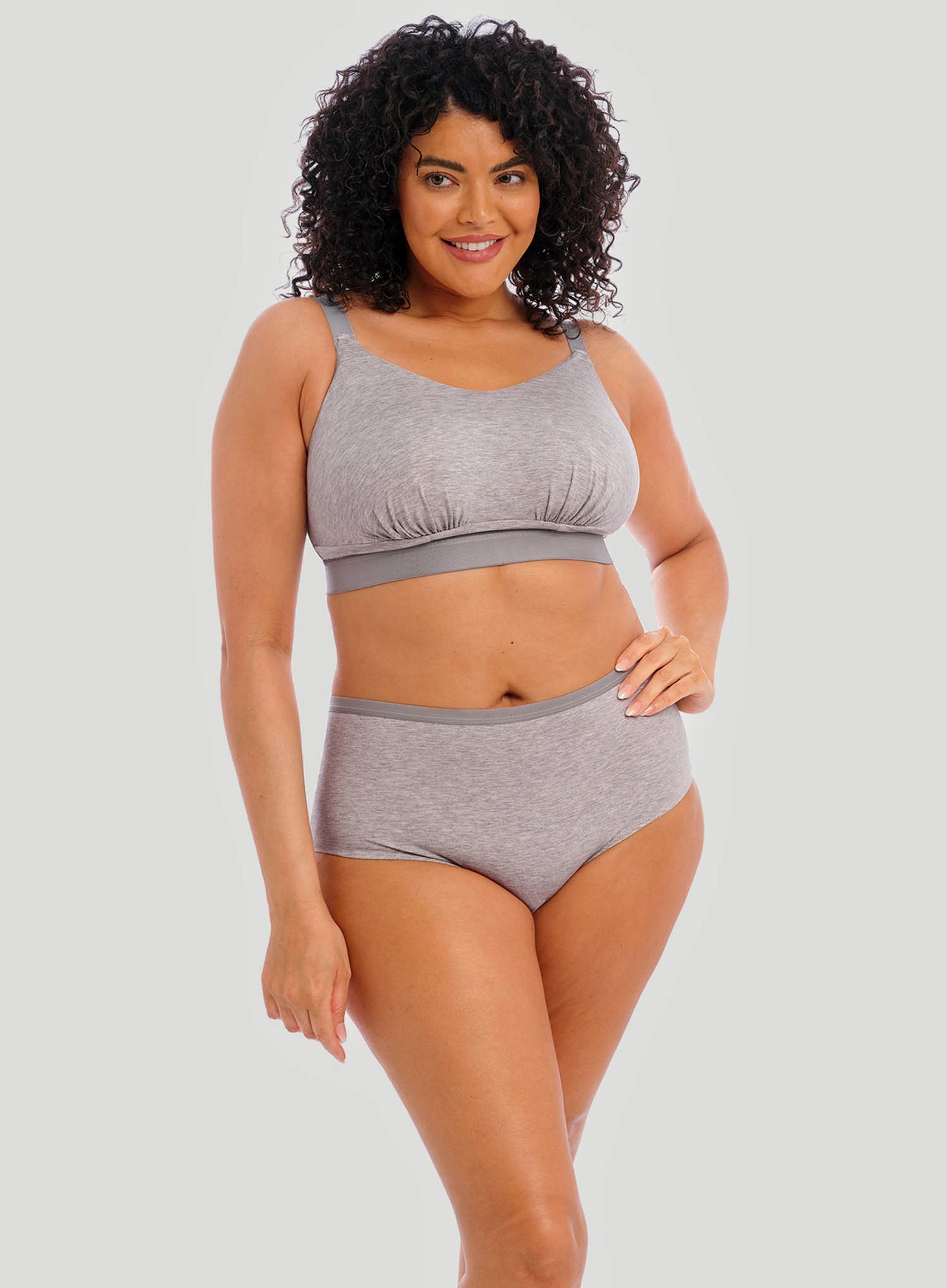 Elomi: Downtime Non Wired Bralette Grey Marl