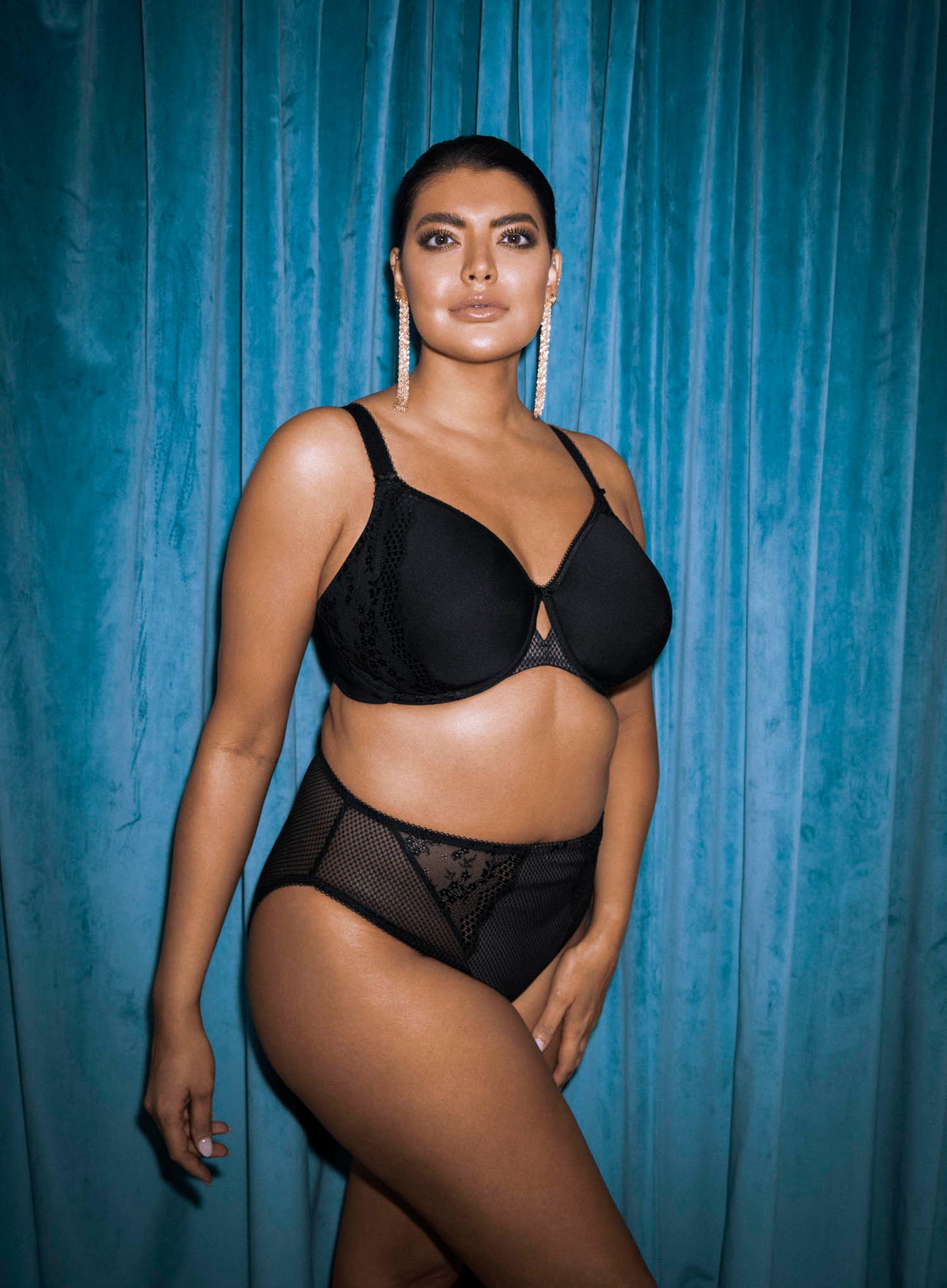 Elomi: Charley Bandless Spacer Moulded Bra Black