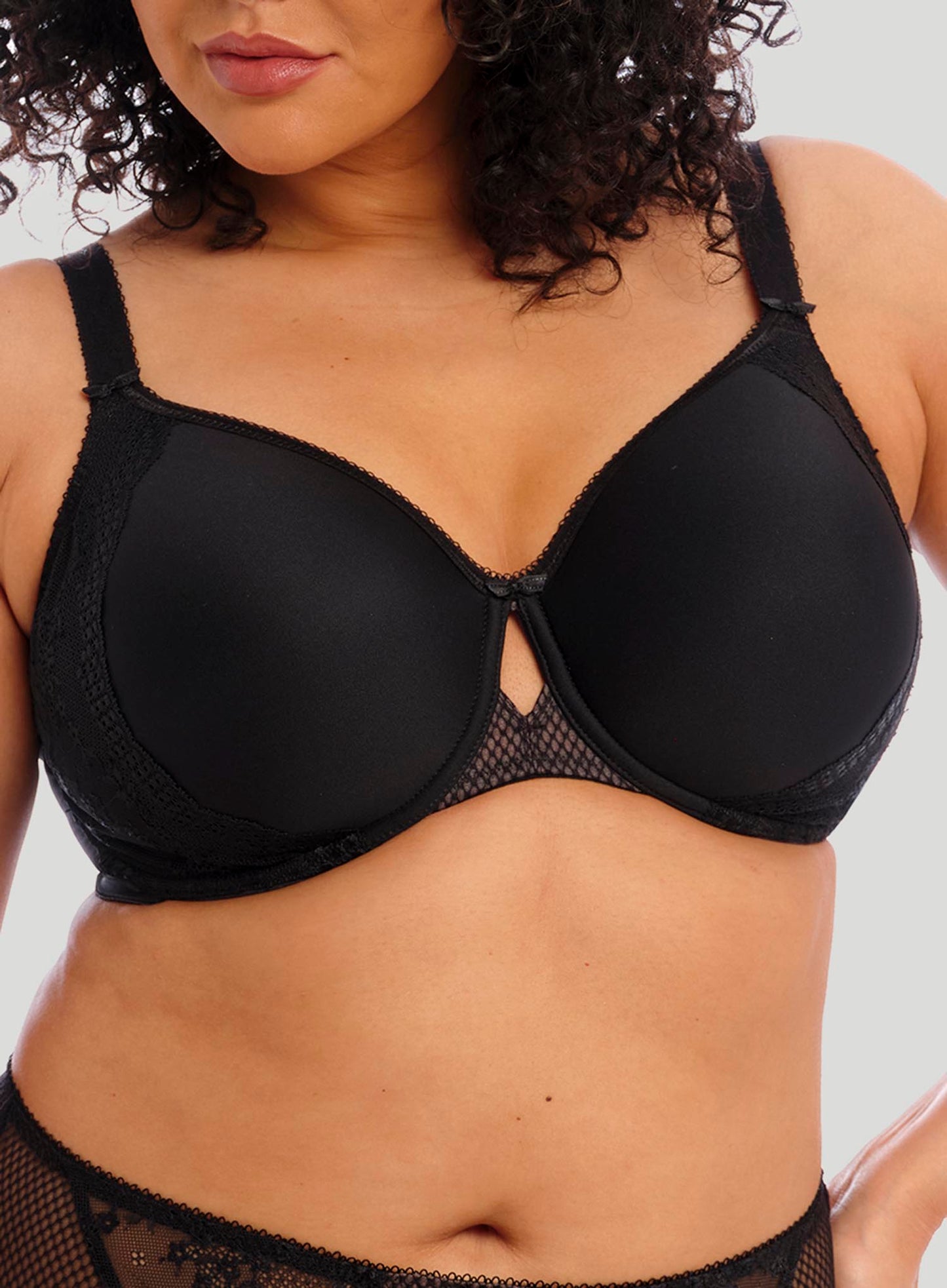 Elomi: Charley Bandless Spacer Moulded Bra Black