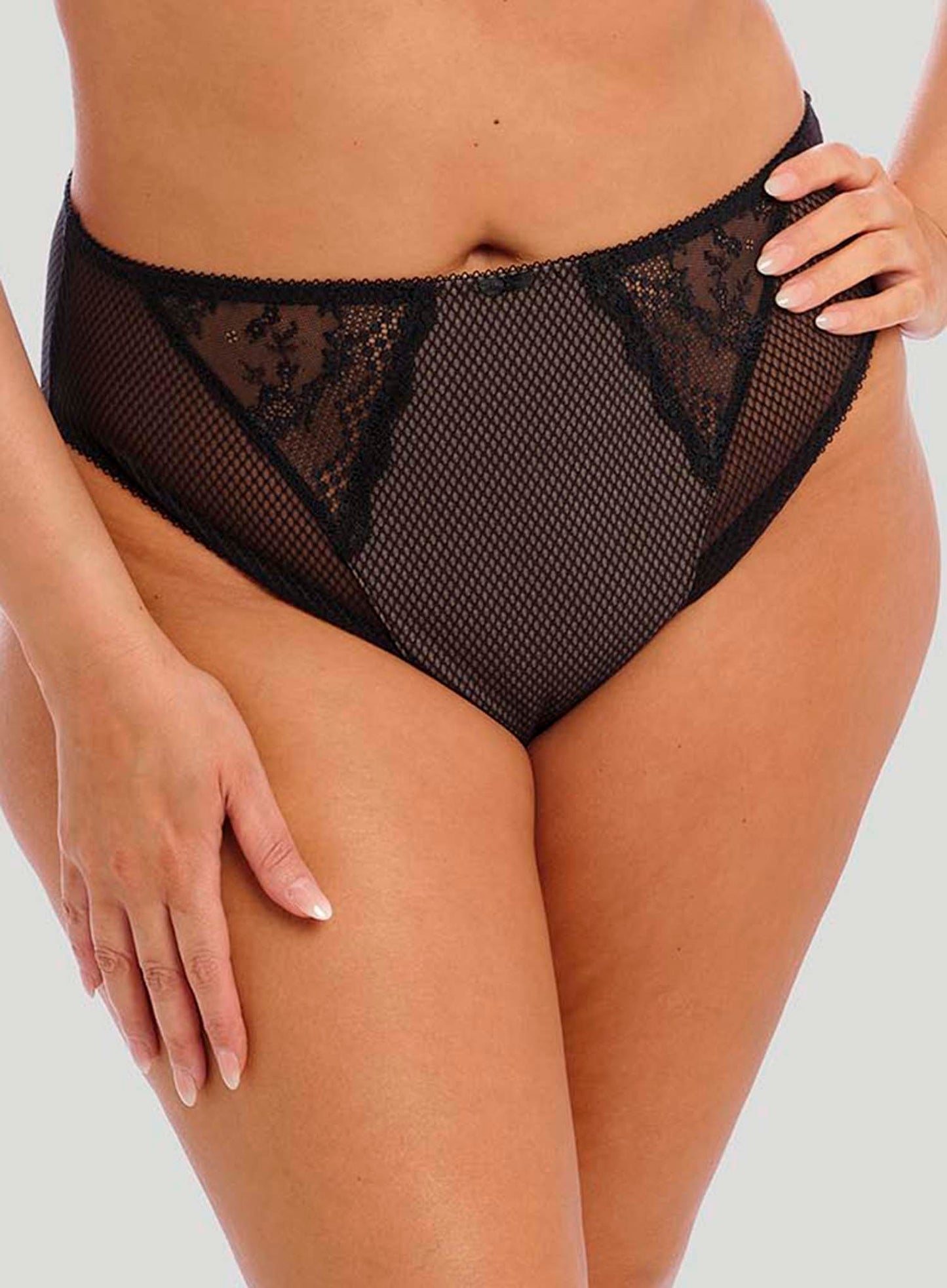 Elomi: Charley High Leg Brief Black