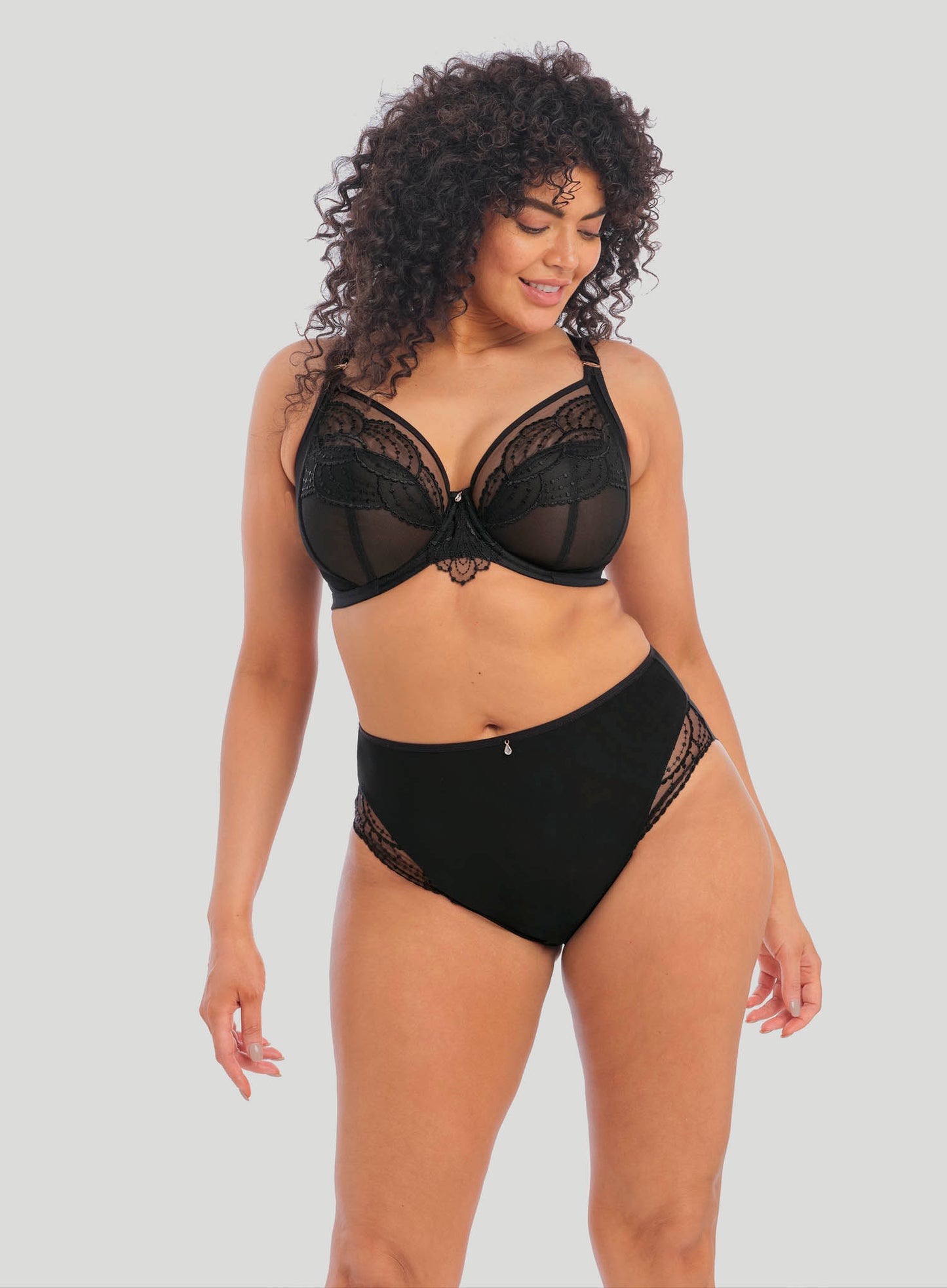 Elomi: Priya Underwire Plunge Bra Black