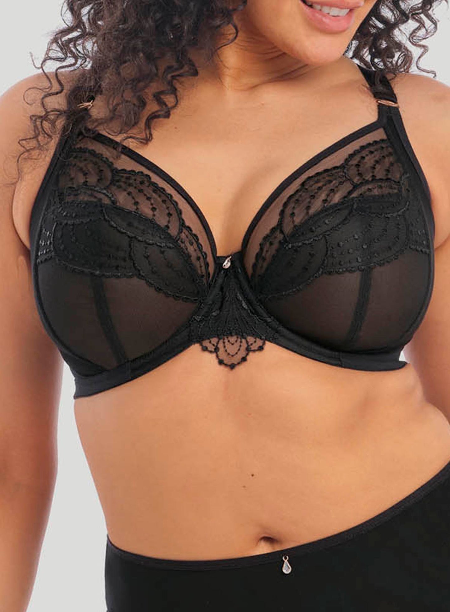 Elomi: Priya Underwire Plunge Bra Black