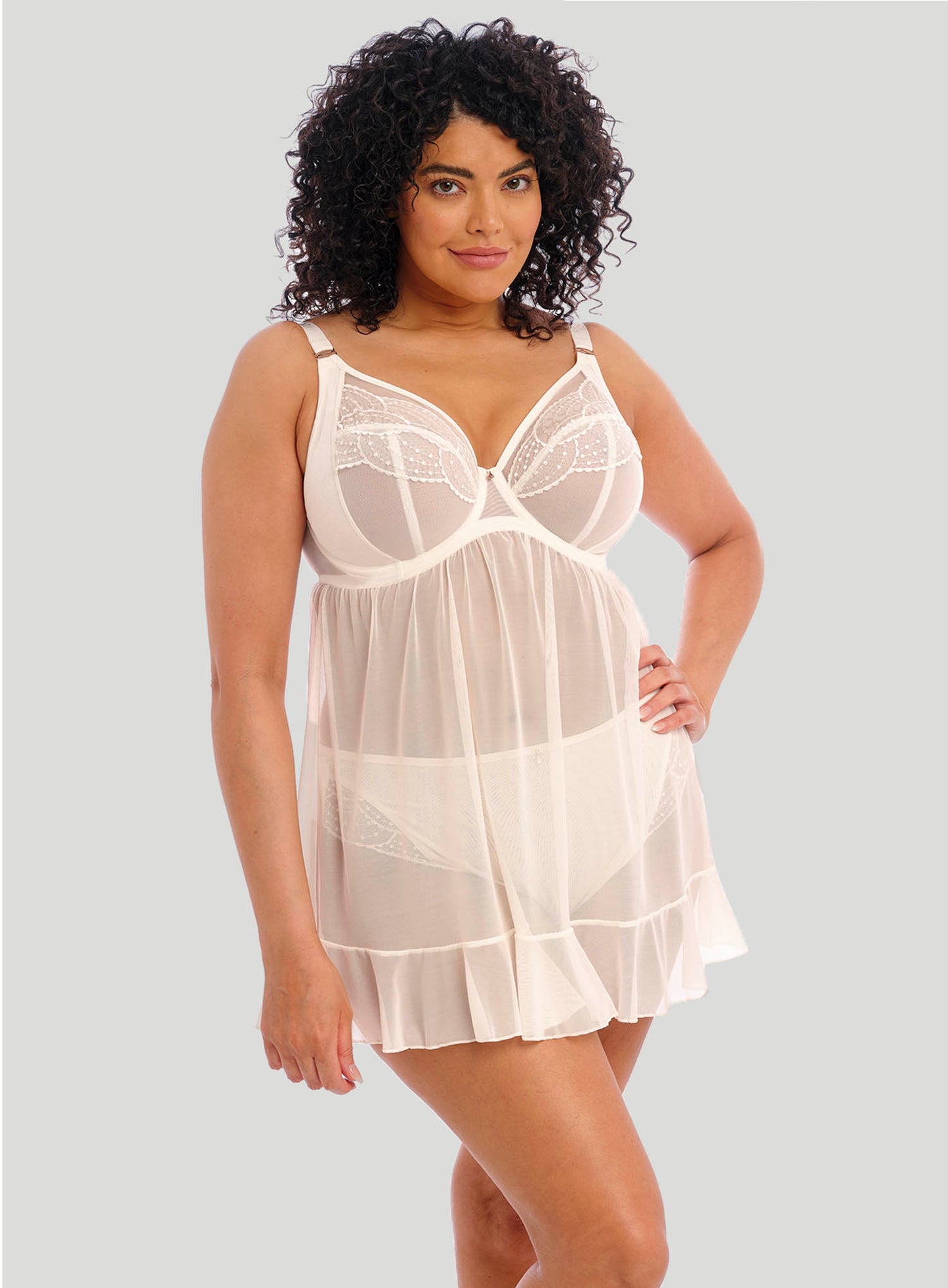 Elomi: Priya Underwired Babydoll Vanilla