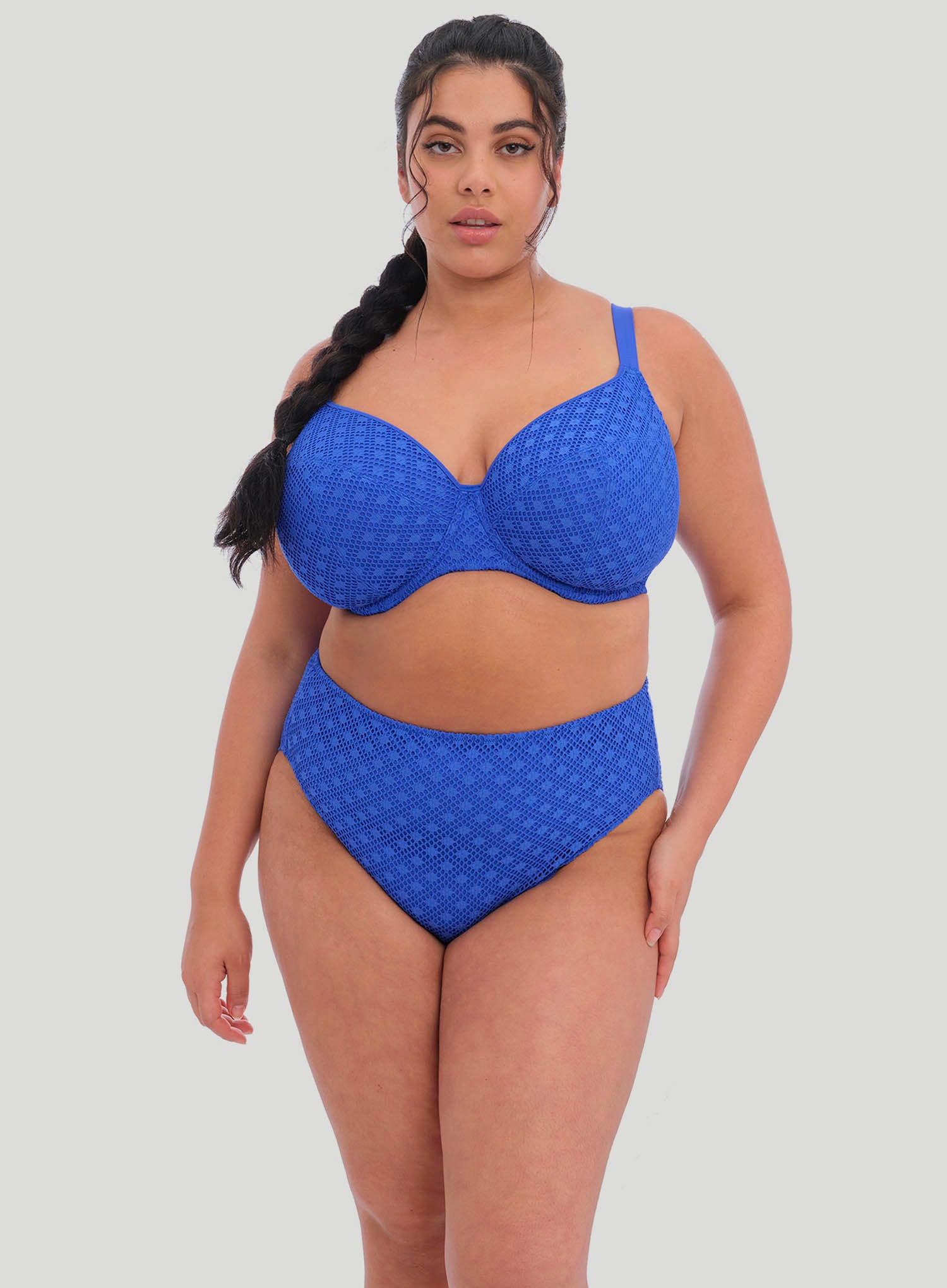 Elomi Swim: Bazaruto Underwired Plunge Bikini Top Sapphire – DeBra's