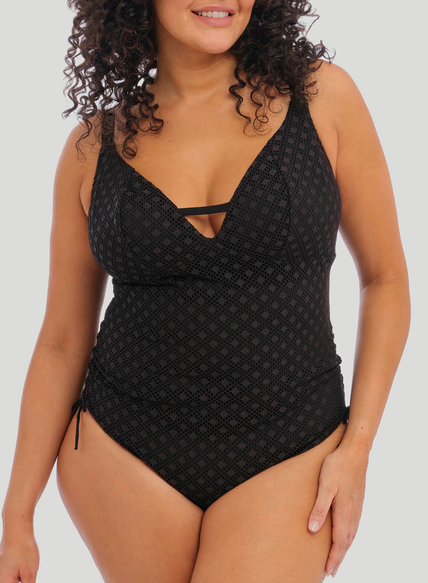 Elomi Swim: Bazaruto Non Wired Plunge Swimsuit Black