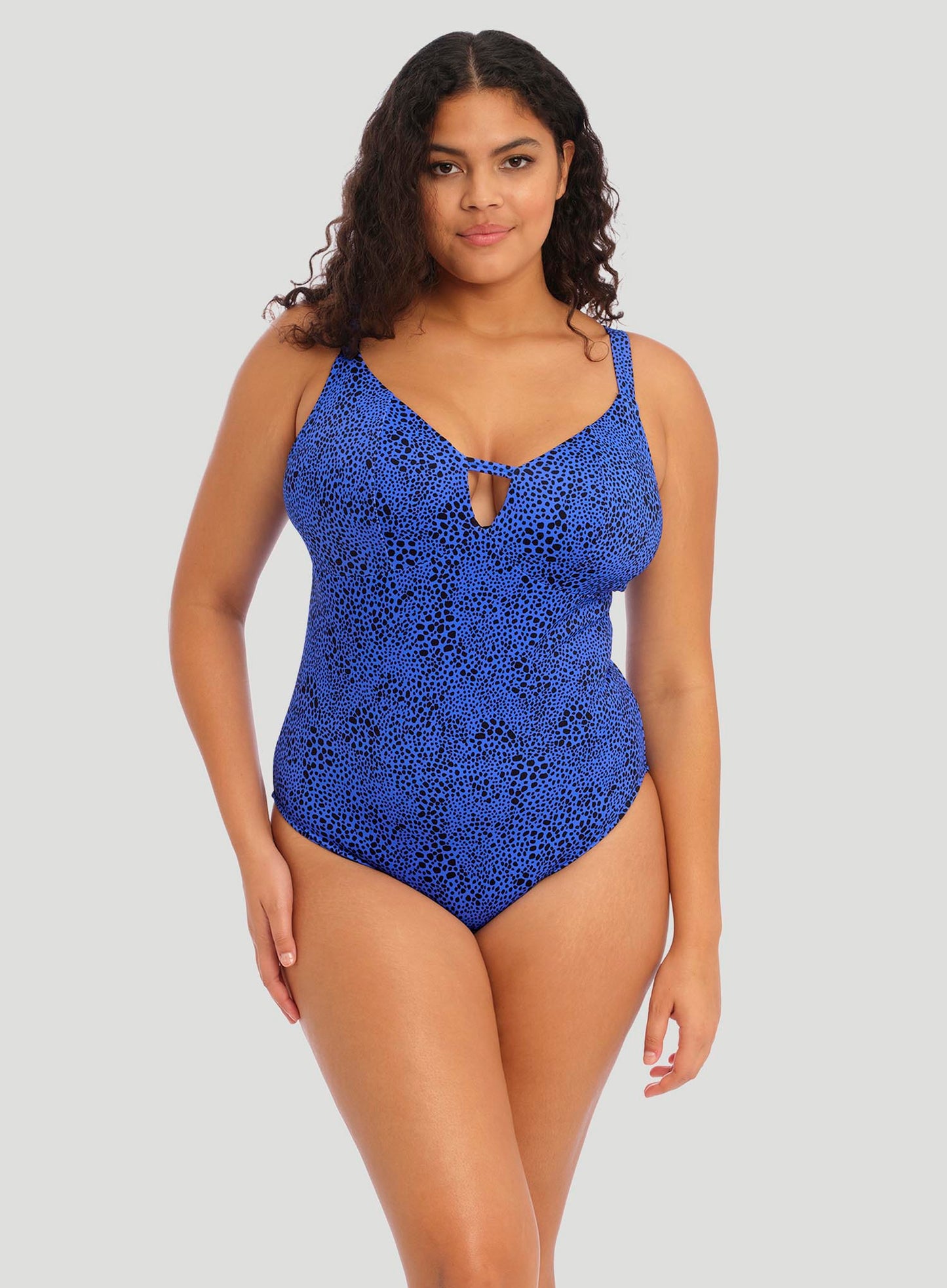 Elomi Swim: Pebble Cove Non Wired Swimsuit Blue