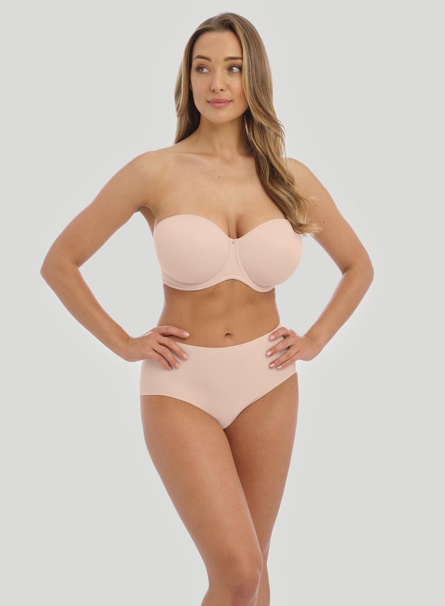 Fantasie: Aura Moulded Strapless Bra Natural Beige