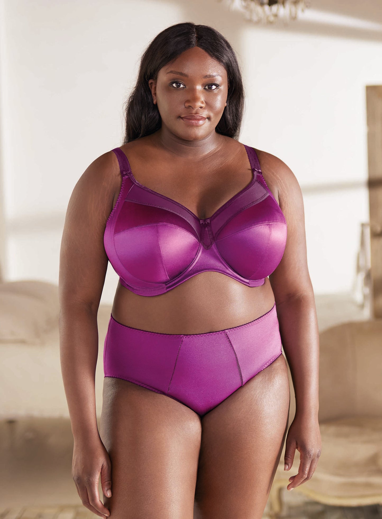 Goddess: Keira Banded Underwired Bra Magenta Mix