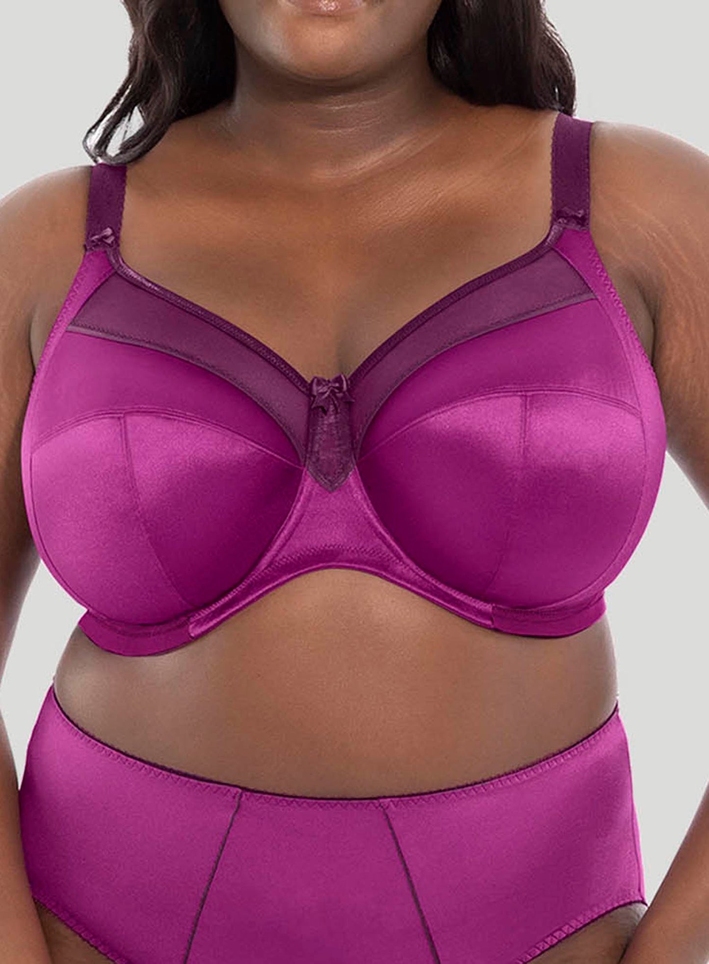 Goddess: Keira Banded Underwired Bra Magenta Mix