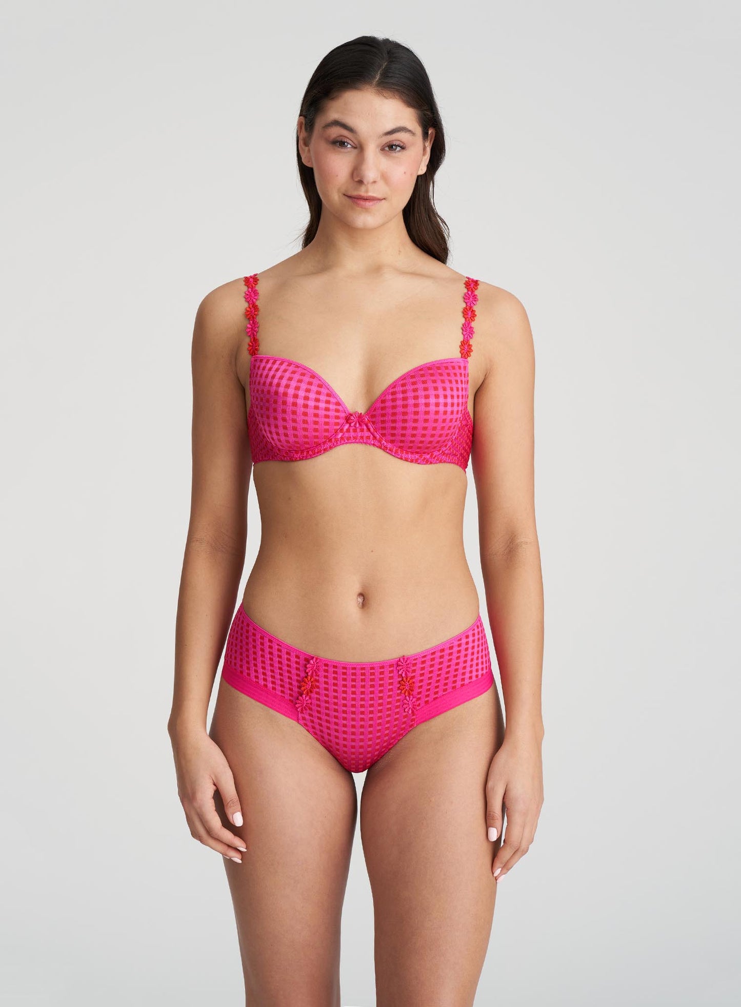 Marie Jo: Avero Padded Plunge Bra Electric Pink