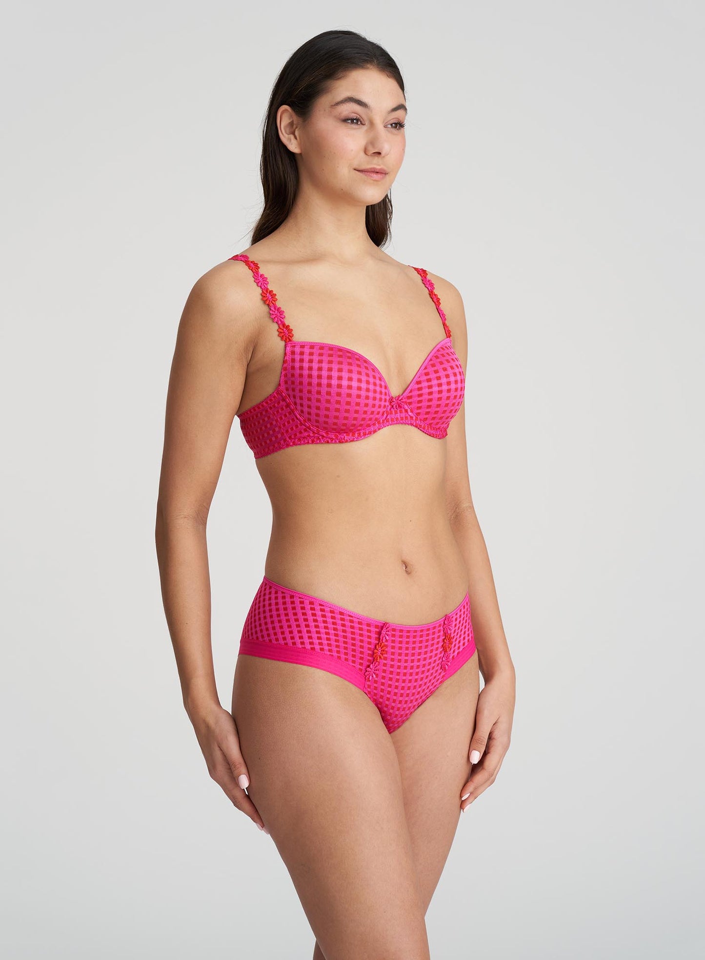 Marie Jo: Avero Padded Plunge Bra Electric Pink