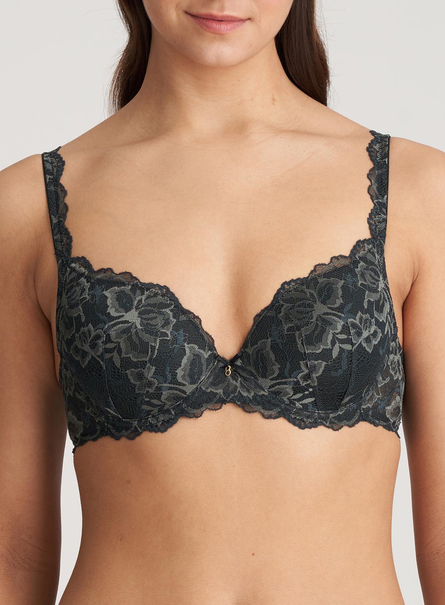 Marie Jo: Manyla Padded Heart Shape Bra Night Grey