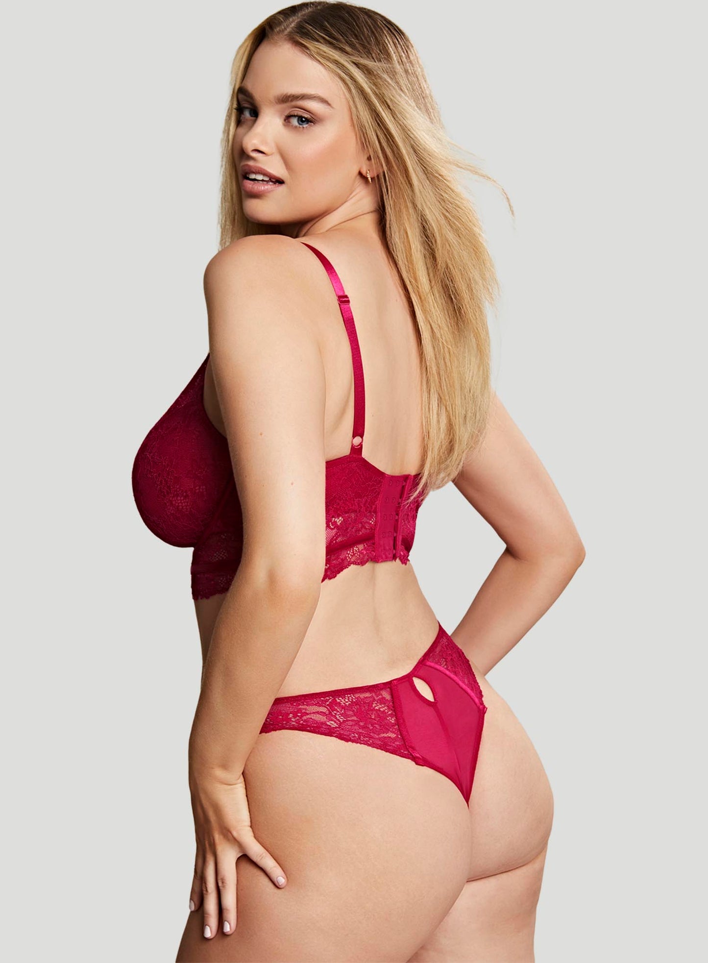 Panache: Selena Underwired Longline Bra Ruby Red