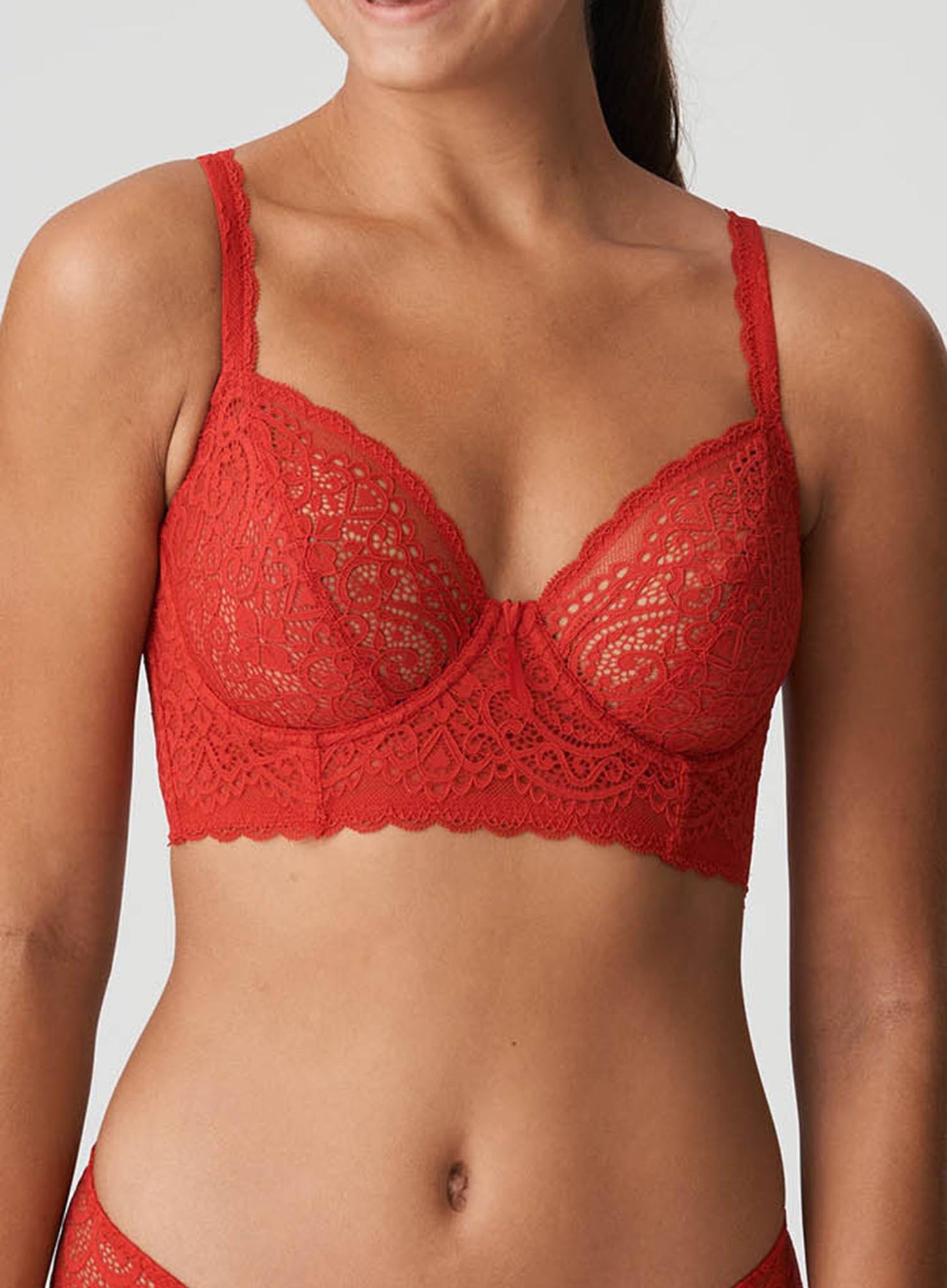 PrimaDonna Twist: I Do Deep Plunge Balcony Longline Bra Scarlet