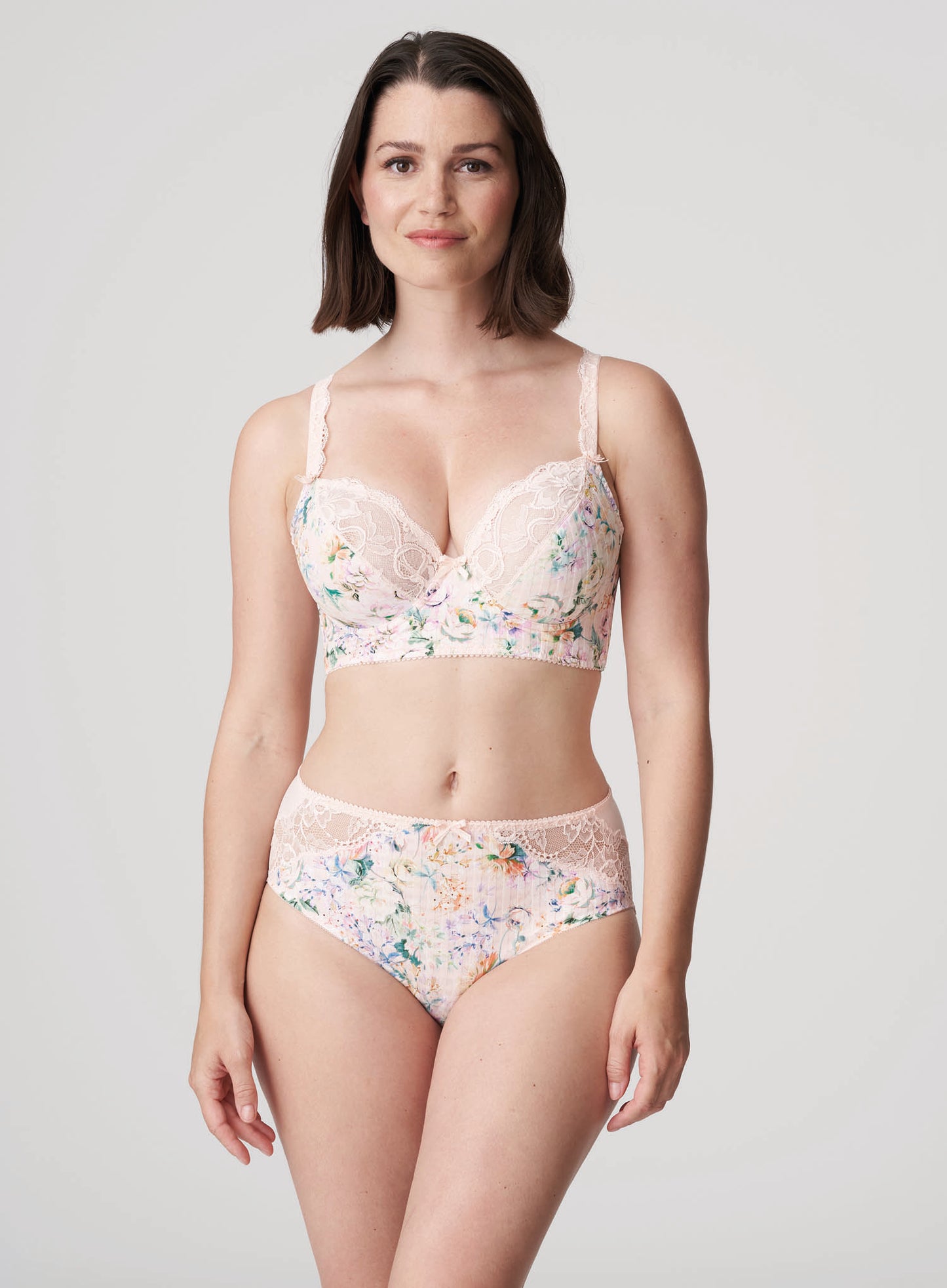 PrimaDonna: Madison Deep Plunge Longline Bra Pink Diamond