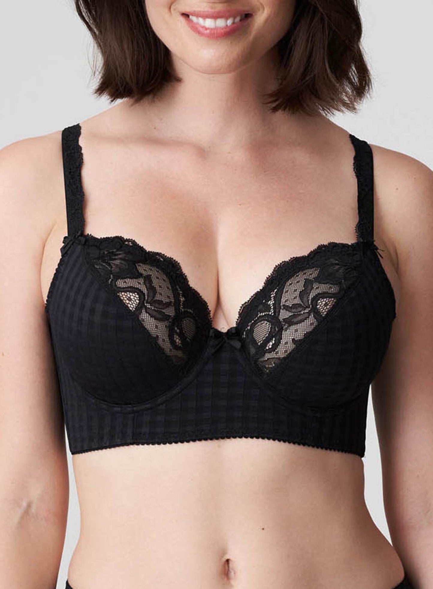 PrimaDonna: Madison Deep Plunge Longline Black