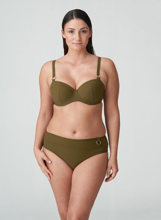 PrimaDonna Swimwear: Sahara Padded Balcony Bikini Top Olive