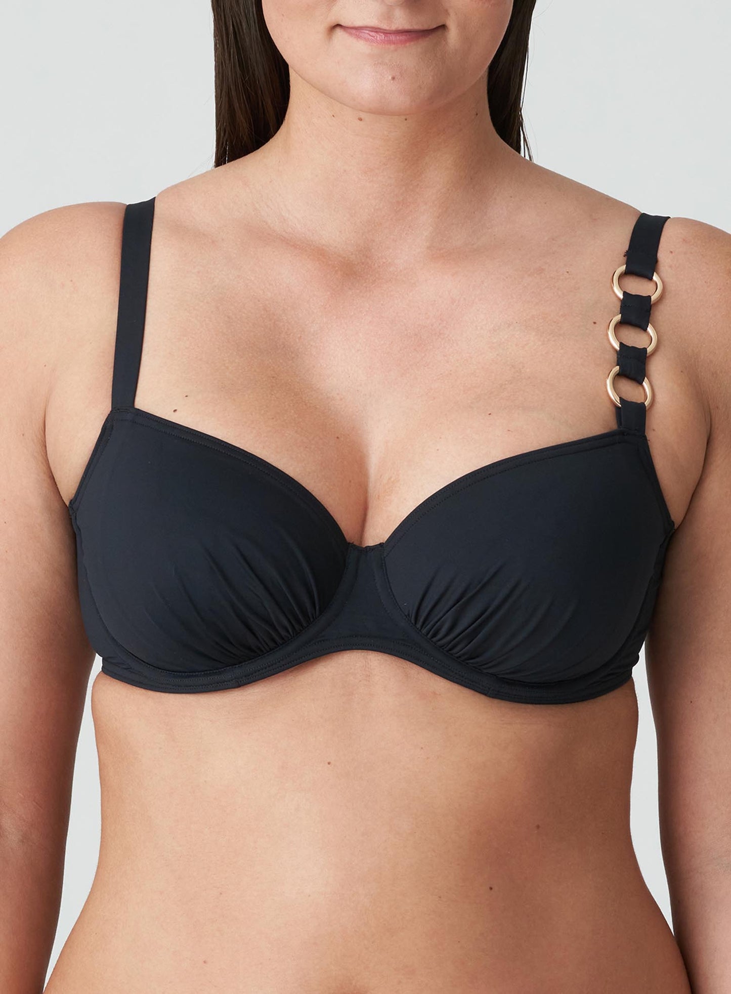 PrimaDonna Swimwear: Damietta Full Cup Bikini Top Black