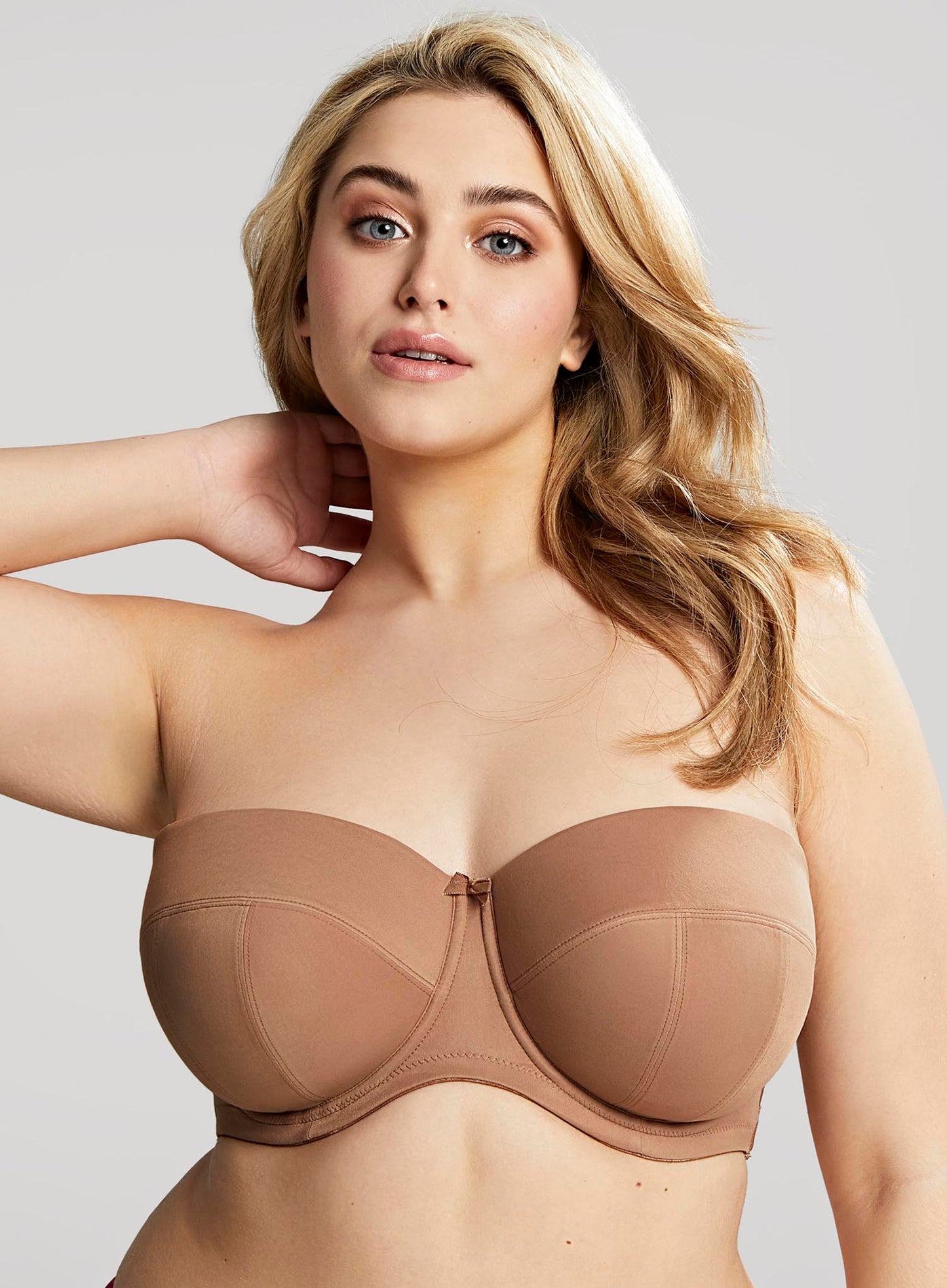 Sculptresse: Dana Strapless Underwired Bra Caramel