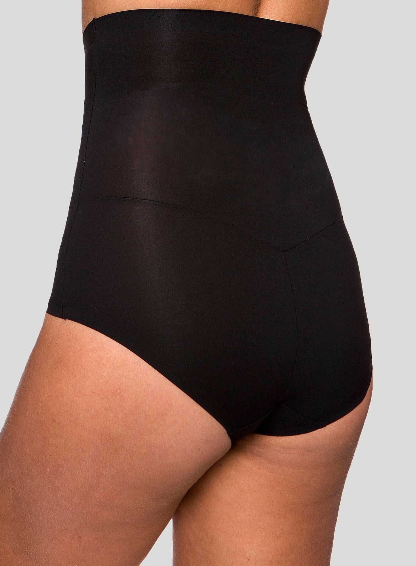 LaSculpte: Micro Fibre Shaping High Waist Brief With Silicone Black