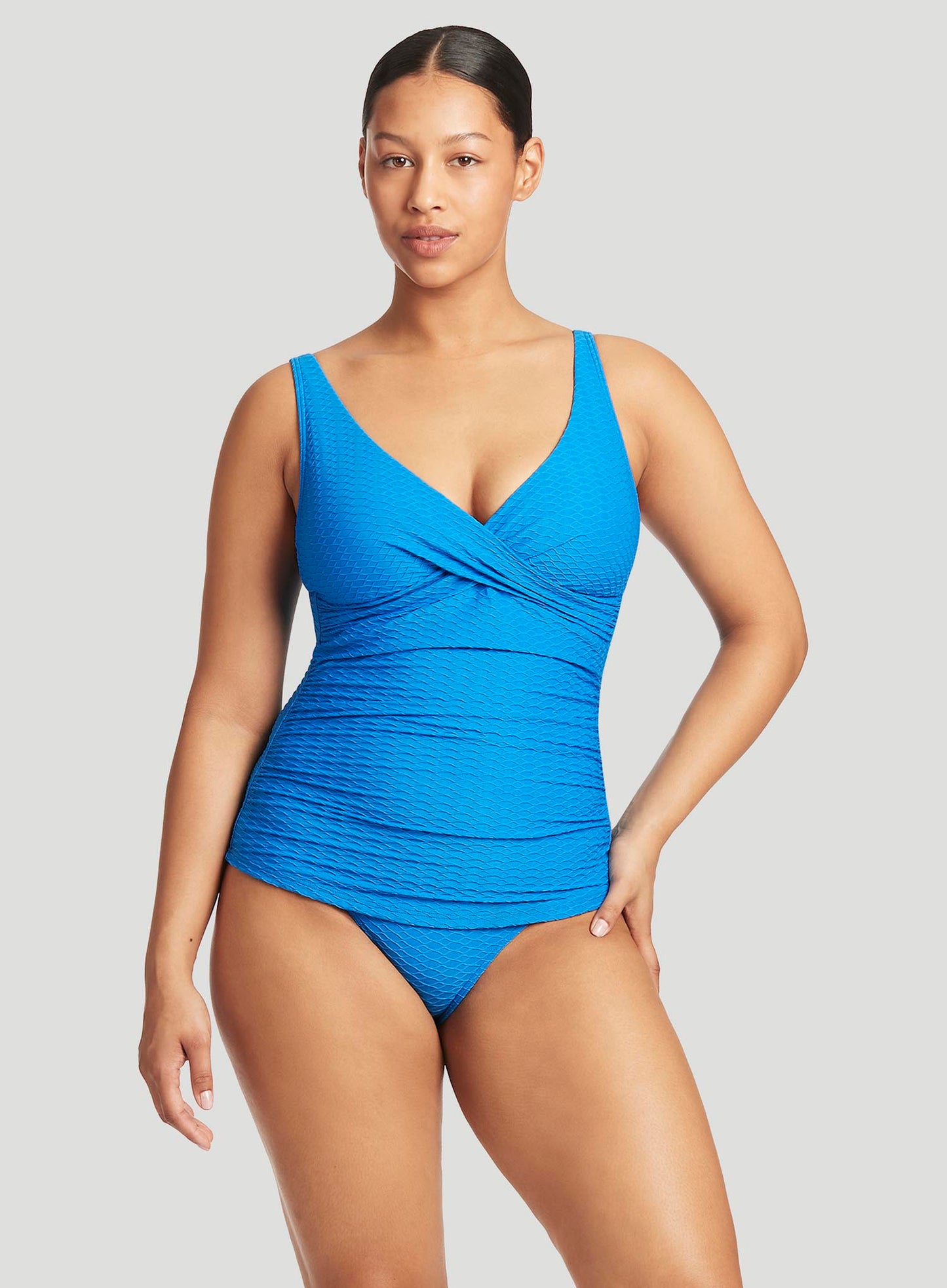 Sea Level: Honeycomb Cross Front Multifit Singlet Top Capri