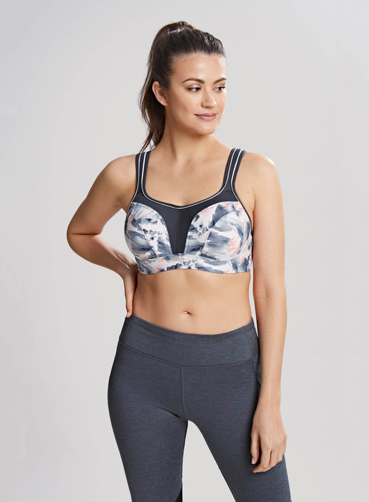 Panache Sport: Moulded Sports Bra Abstract Ink