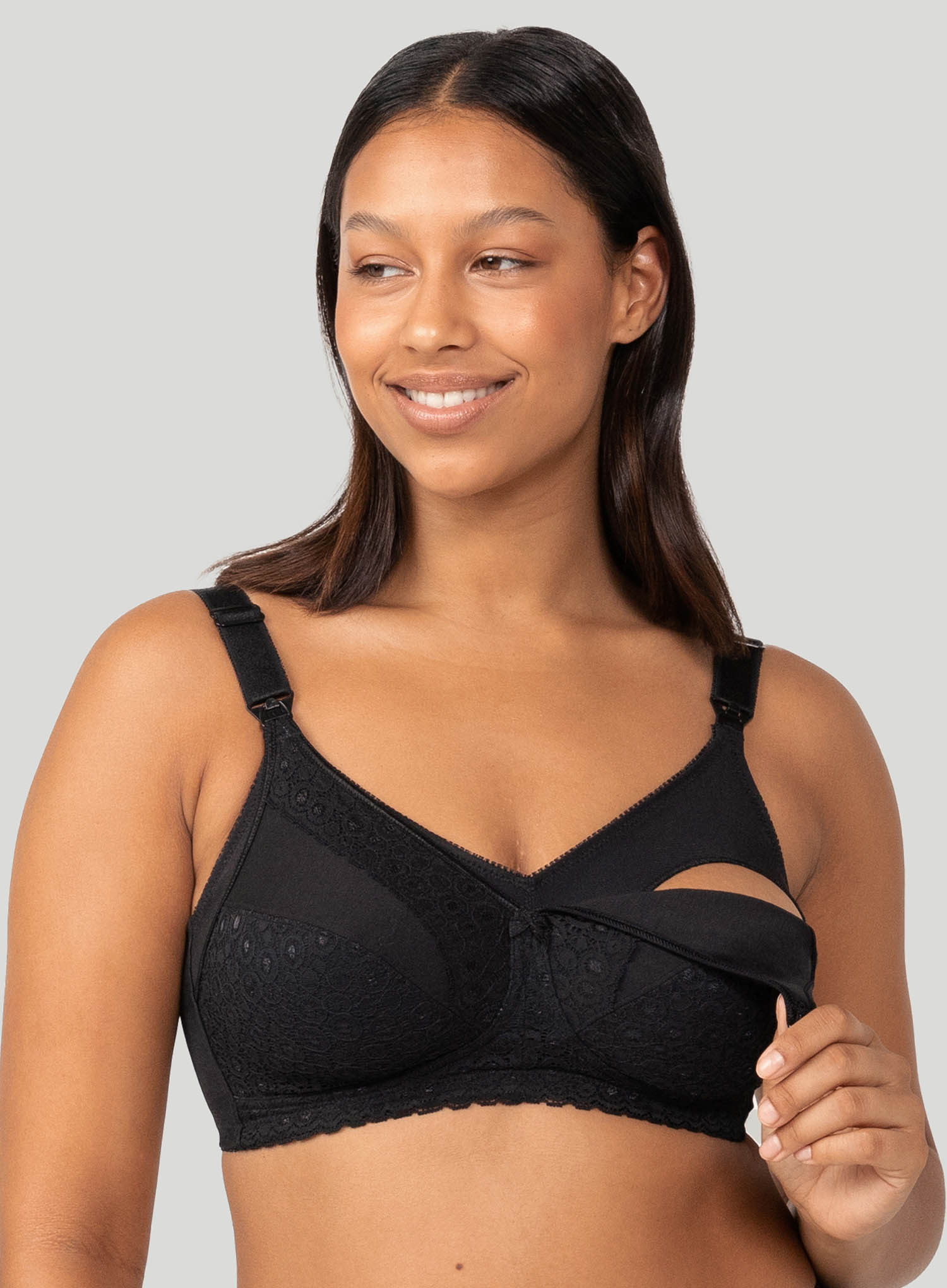 Triumph: Lace Maternity Bra N Black DeBra's - Main Image