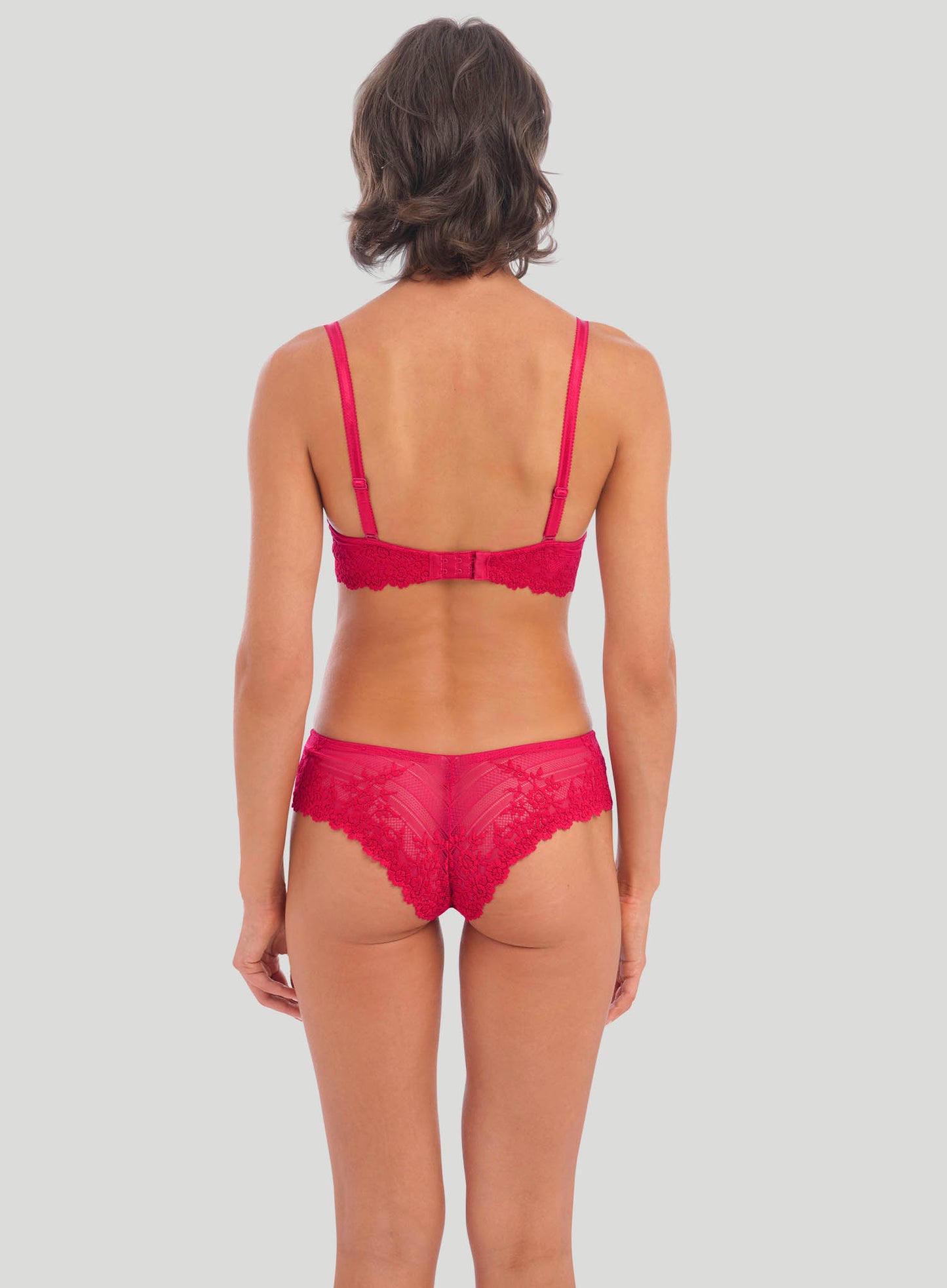 Wacoal: Embrace Lace Plunge Bra Persian Red