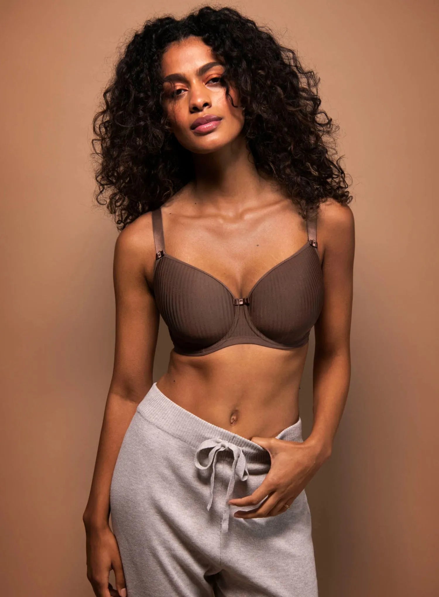 Freya: Idol Underwire Moulded Balcony Bra Coffee Roast
