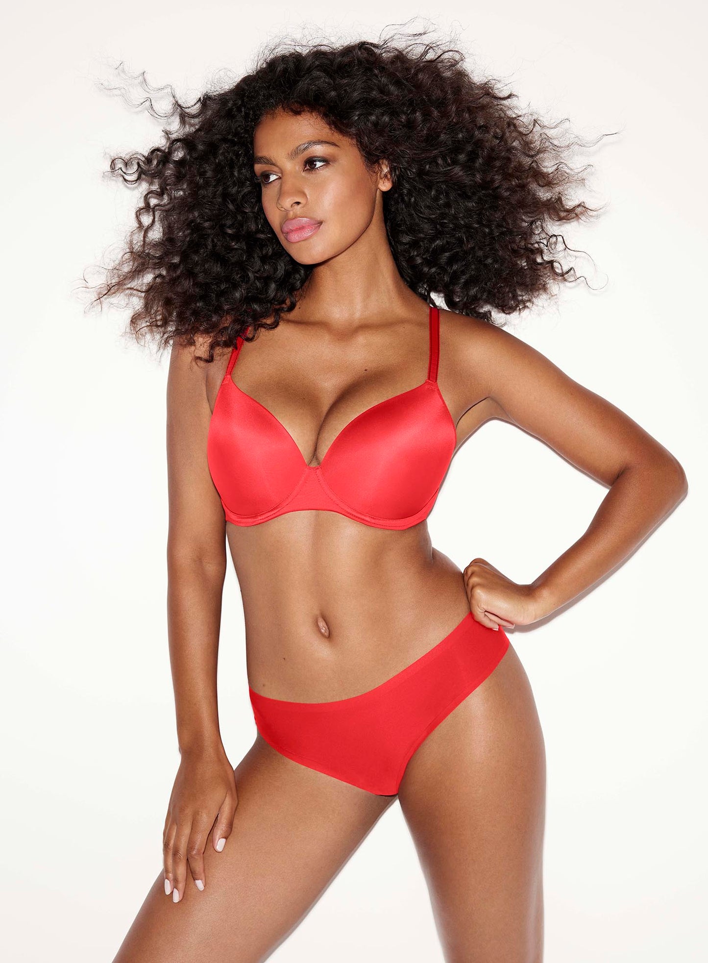 Freya: Undetected Underwired Moulded T Shirt Bra Chilli Red