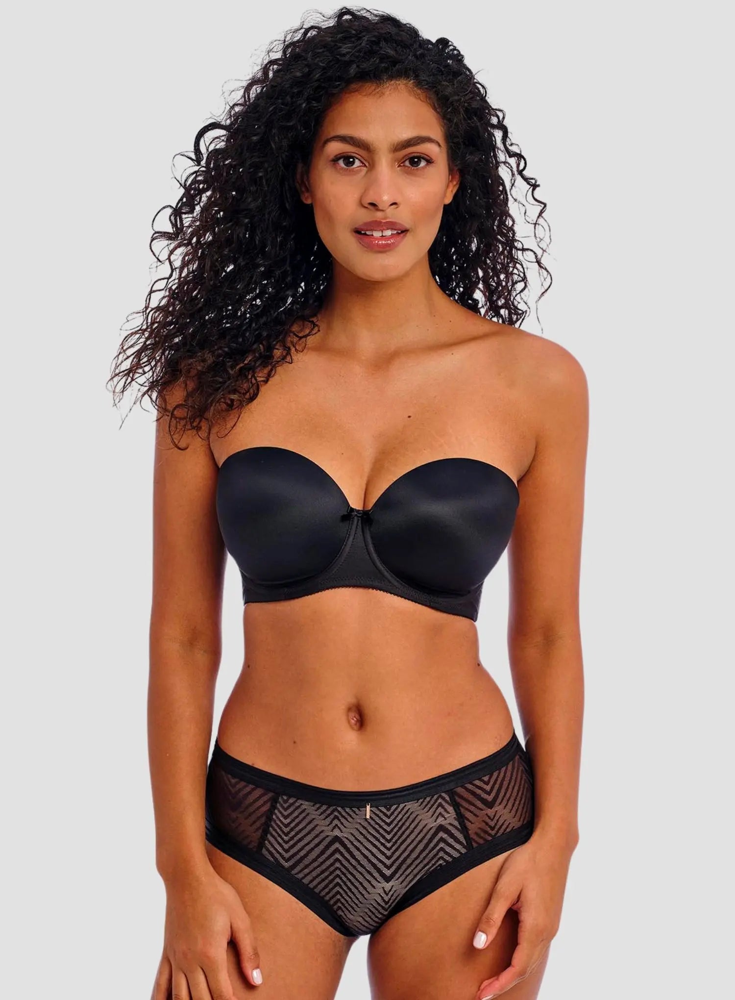 Freya: Deco Moulded Strapless Black