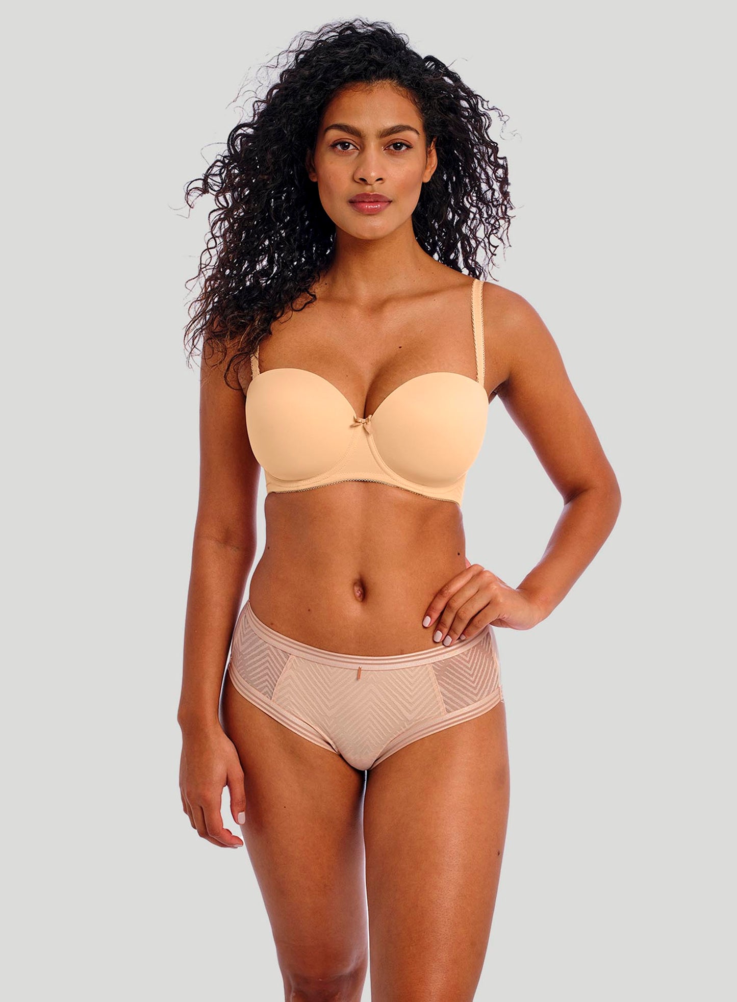Freya: Deco Moulded Strapless Nude