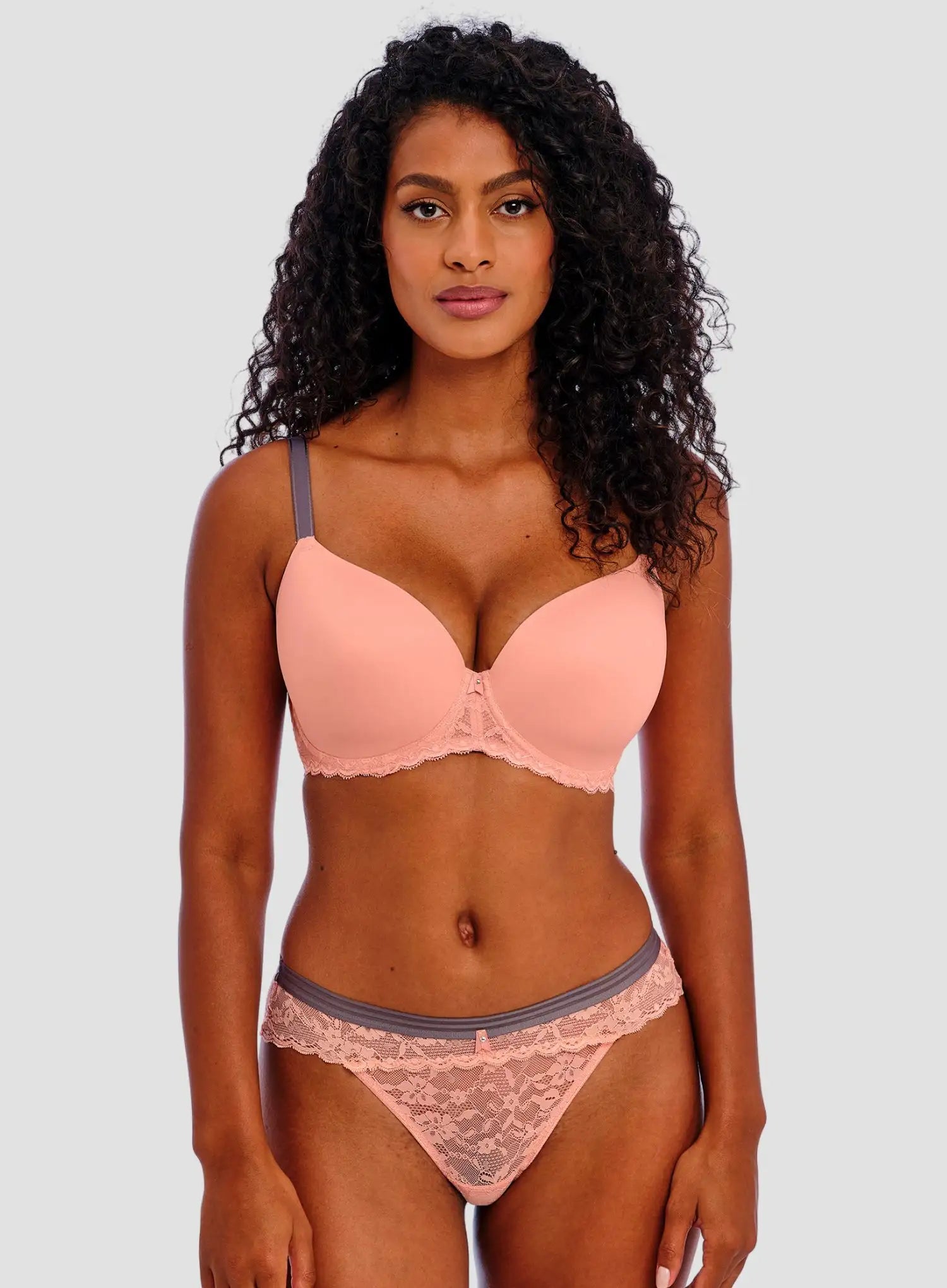 Freya: Offbeat Underwired Moulded Demi Tshirt Bra Rosehip