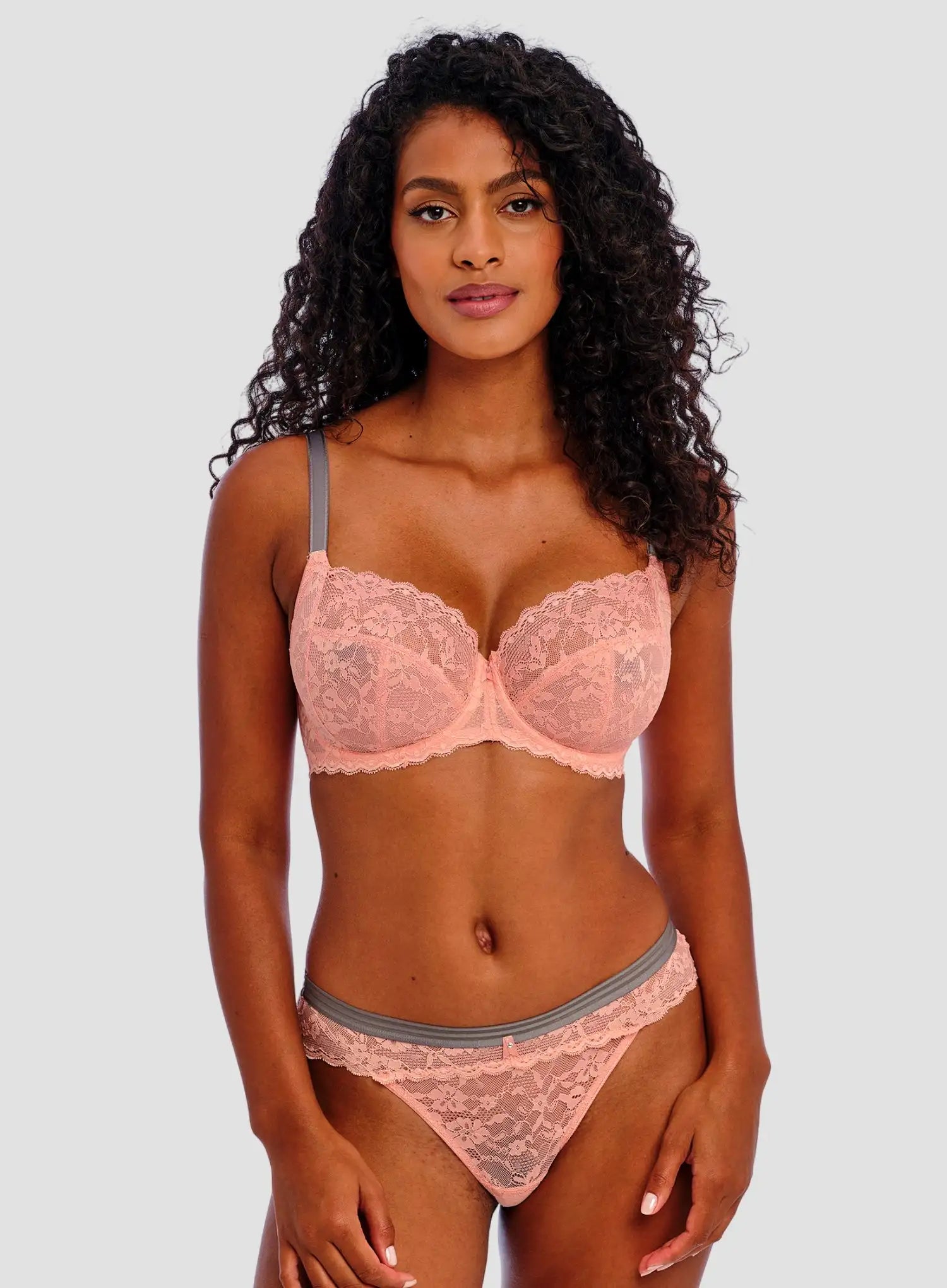 Freya: Offbeat Underwired Side Support Bra Rosehip
