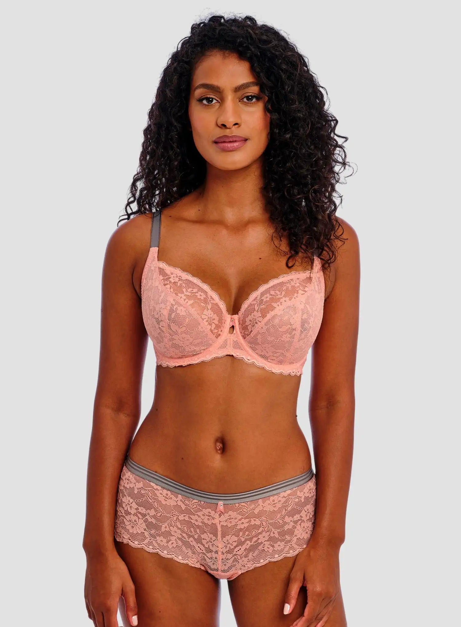 Freya: Offbeat Underwired Plunge Bra Rosehip