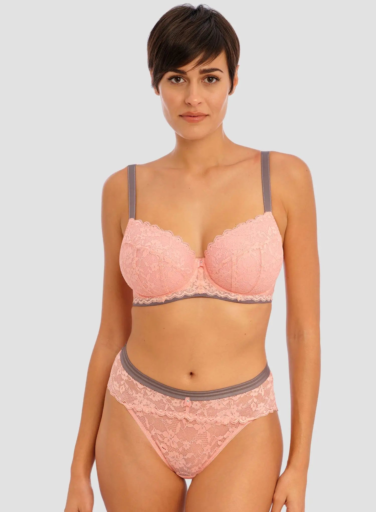 Freya: Offbeat Lace Brief Rosehip