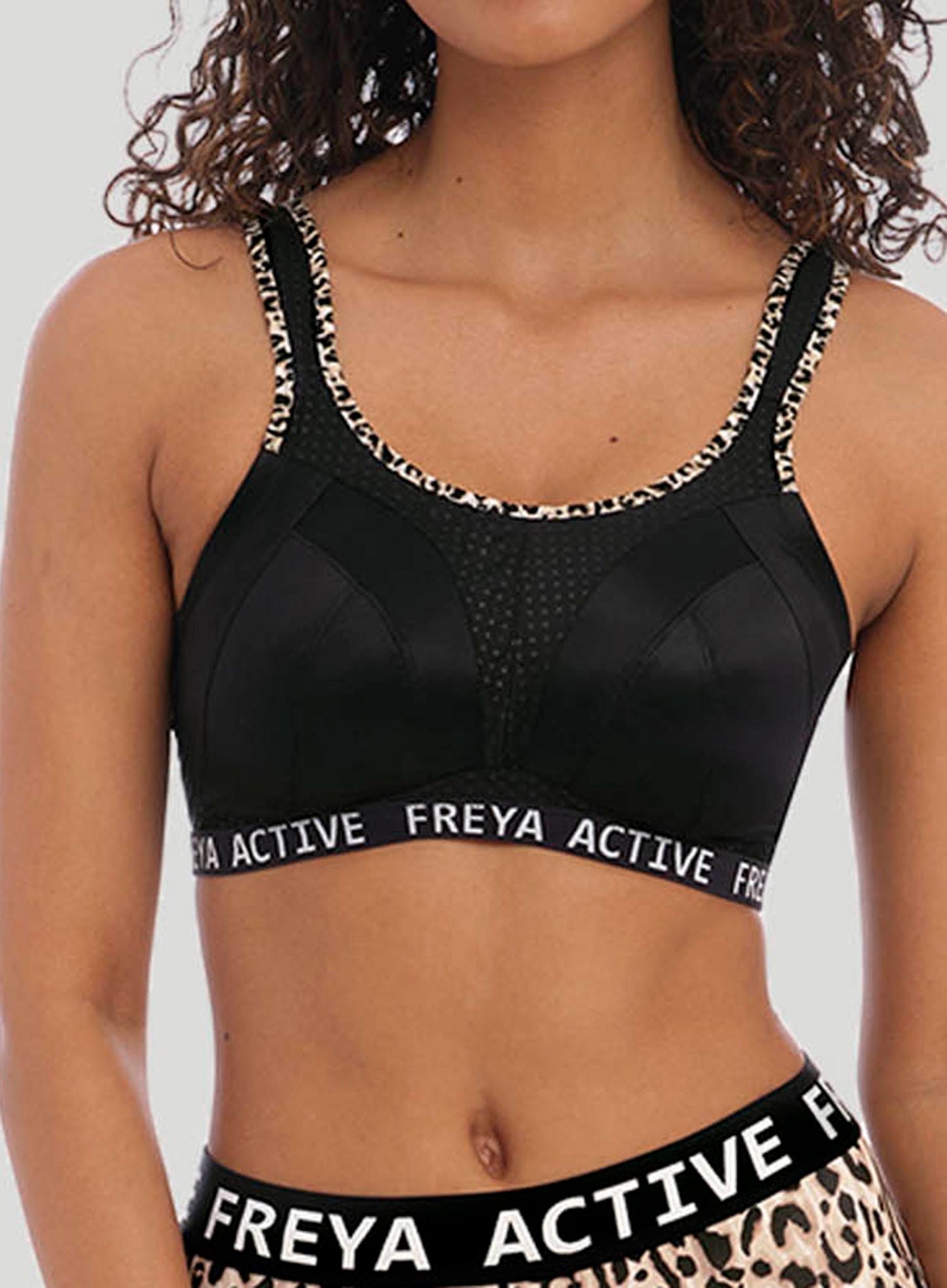 Freya Active: Dynamic Wirefree Sports Bra Pure Leopard Black