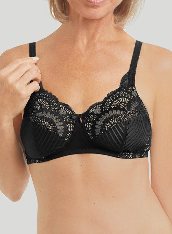 Amoena: Karolina Soft Cup Mastectomy Bra Black Sand