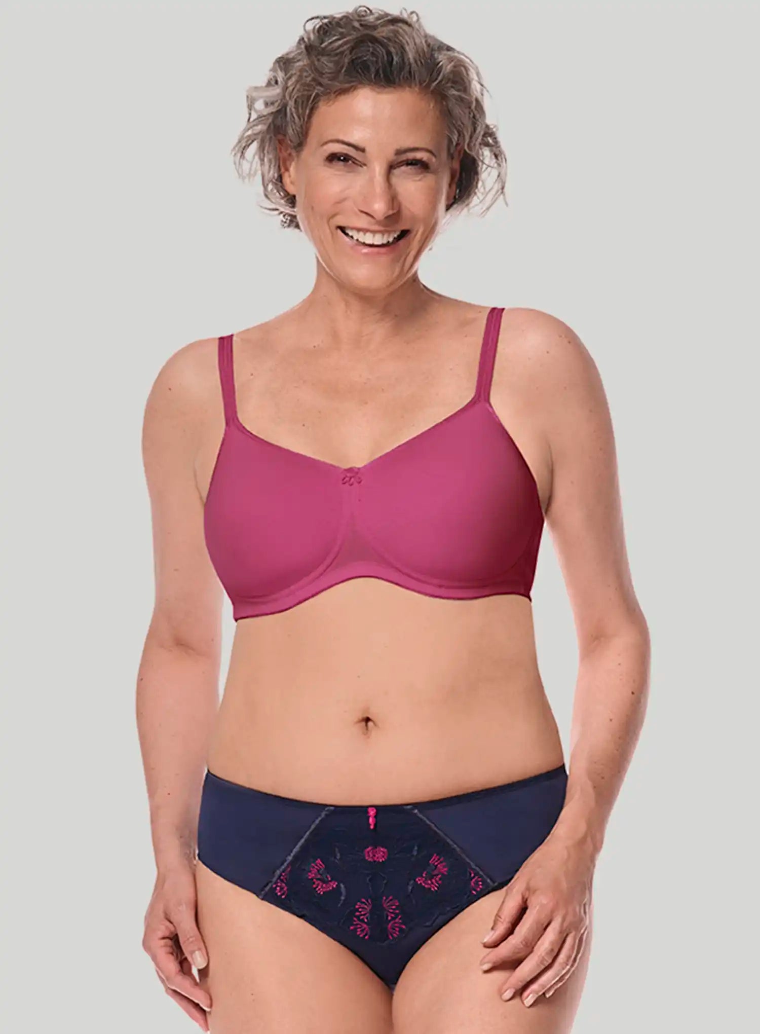 Amoena: Mara Soft Cup Padded Mastectomy Bra Magenta