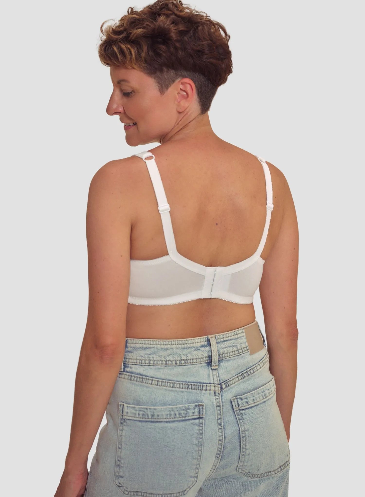 Amoena: Katja Cotton Non Wired Bra White